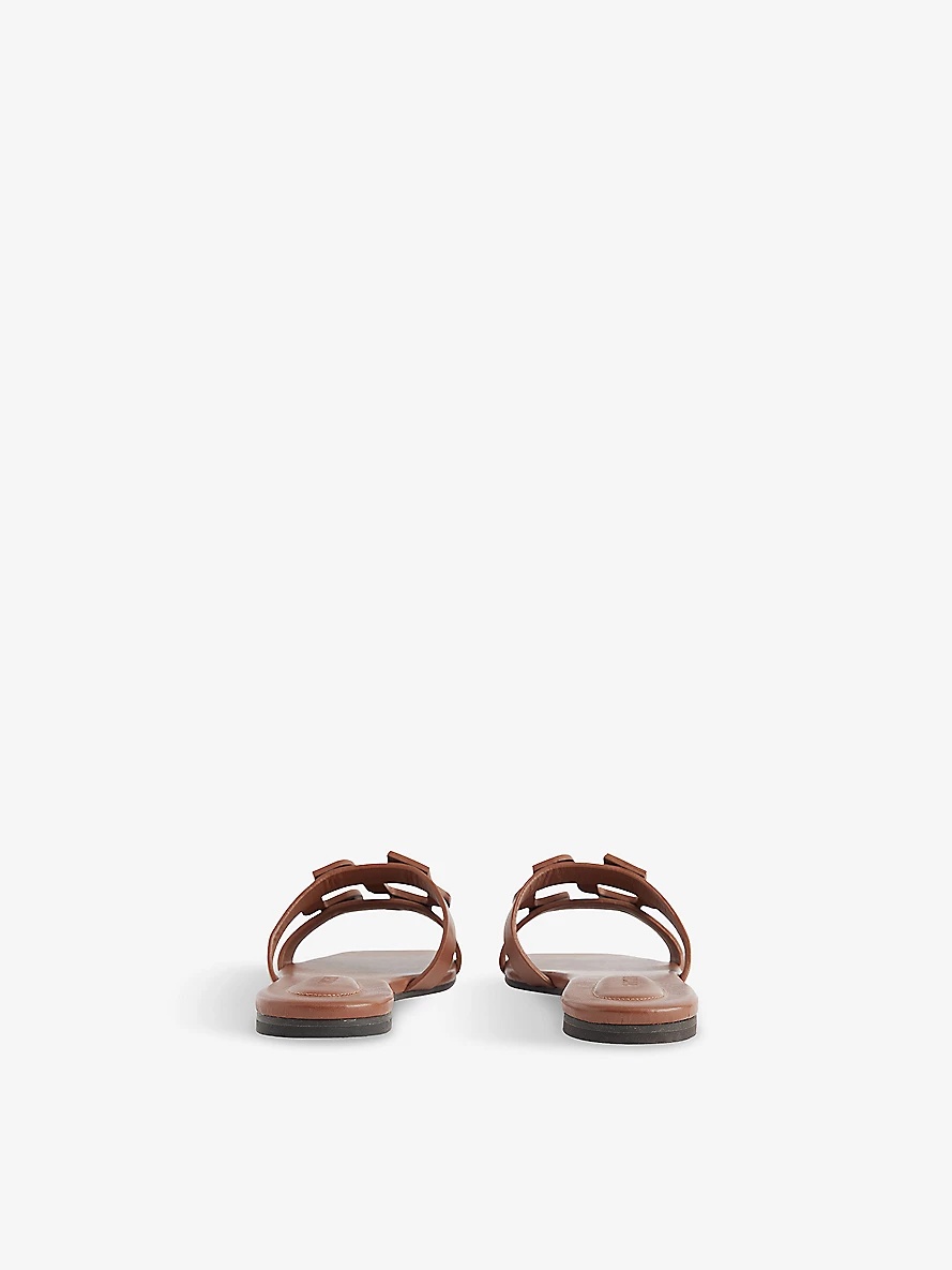 Monogram Leather Sandals - 4