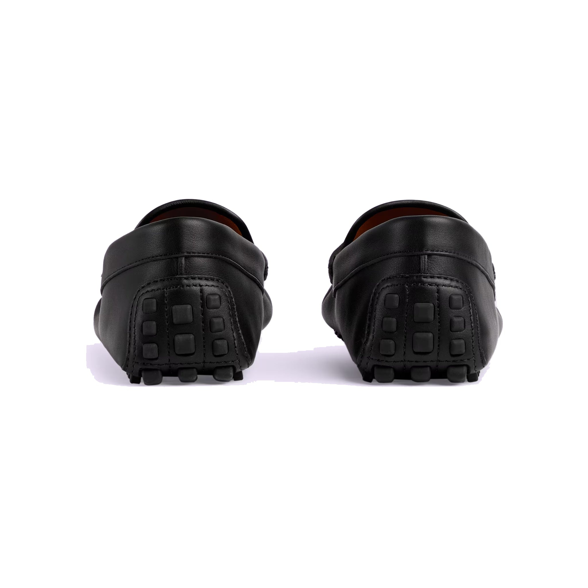 Gucci Leather Driver Shoes 'Black' 730148-1XH60-1000 - 4