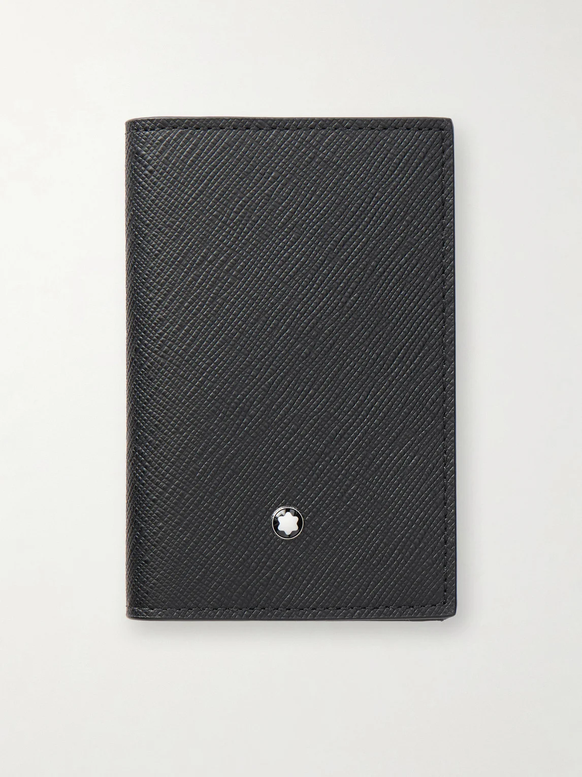 Cross-Grain Leather Cardholder - 1