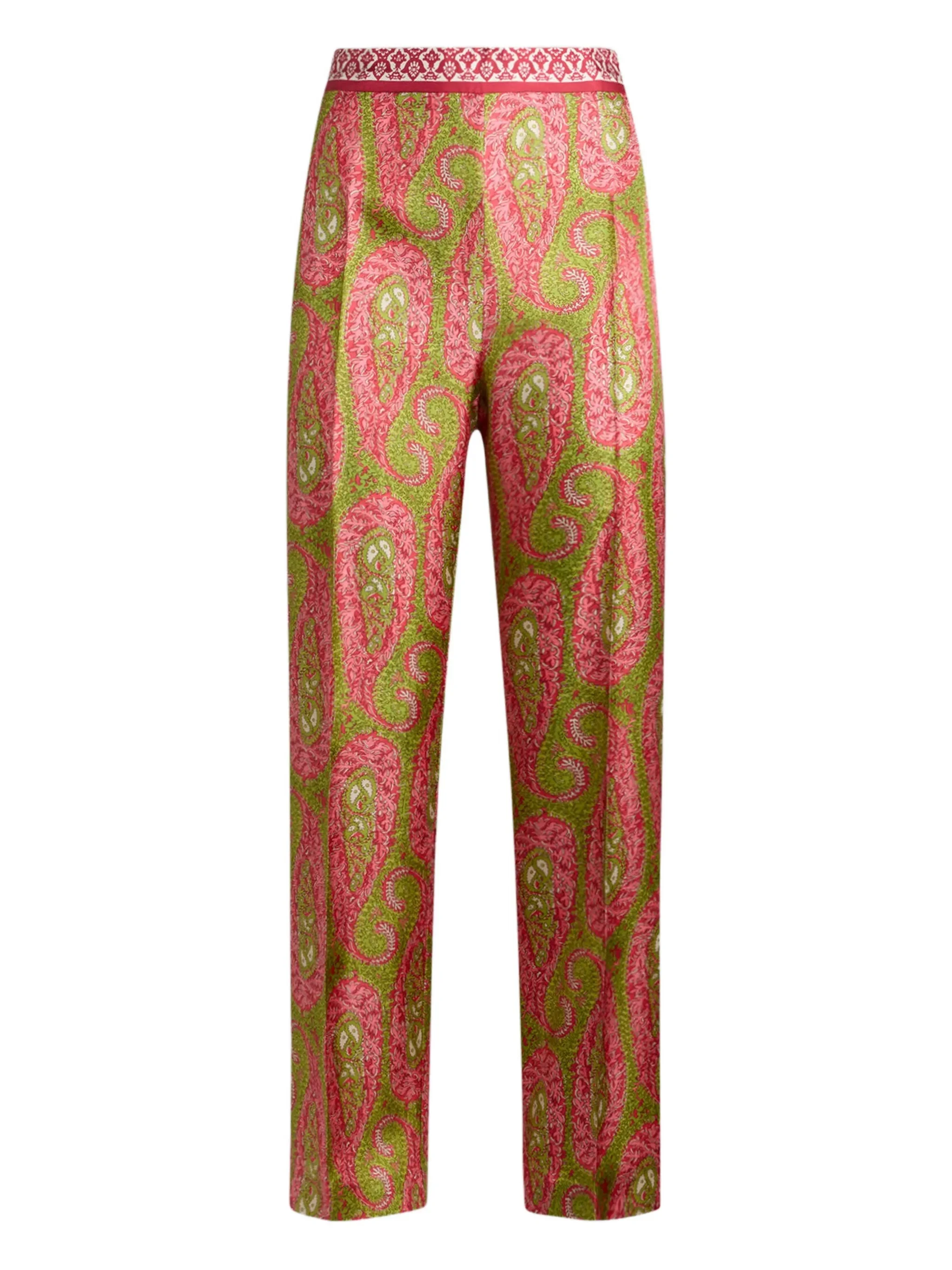Etro Paisley Foliage Print Trousers - 1