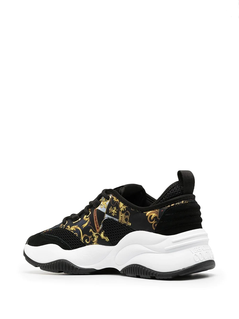 baroque-print chunky sneakers - 3