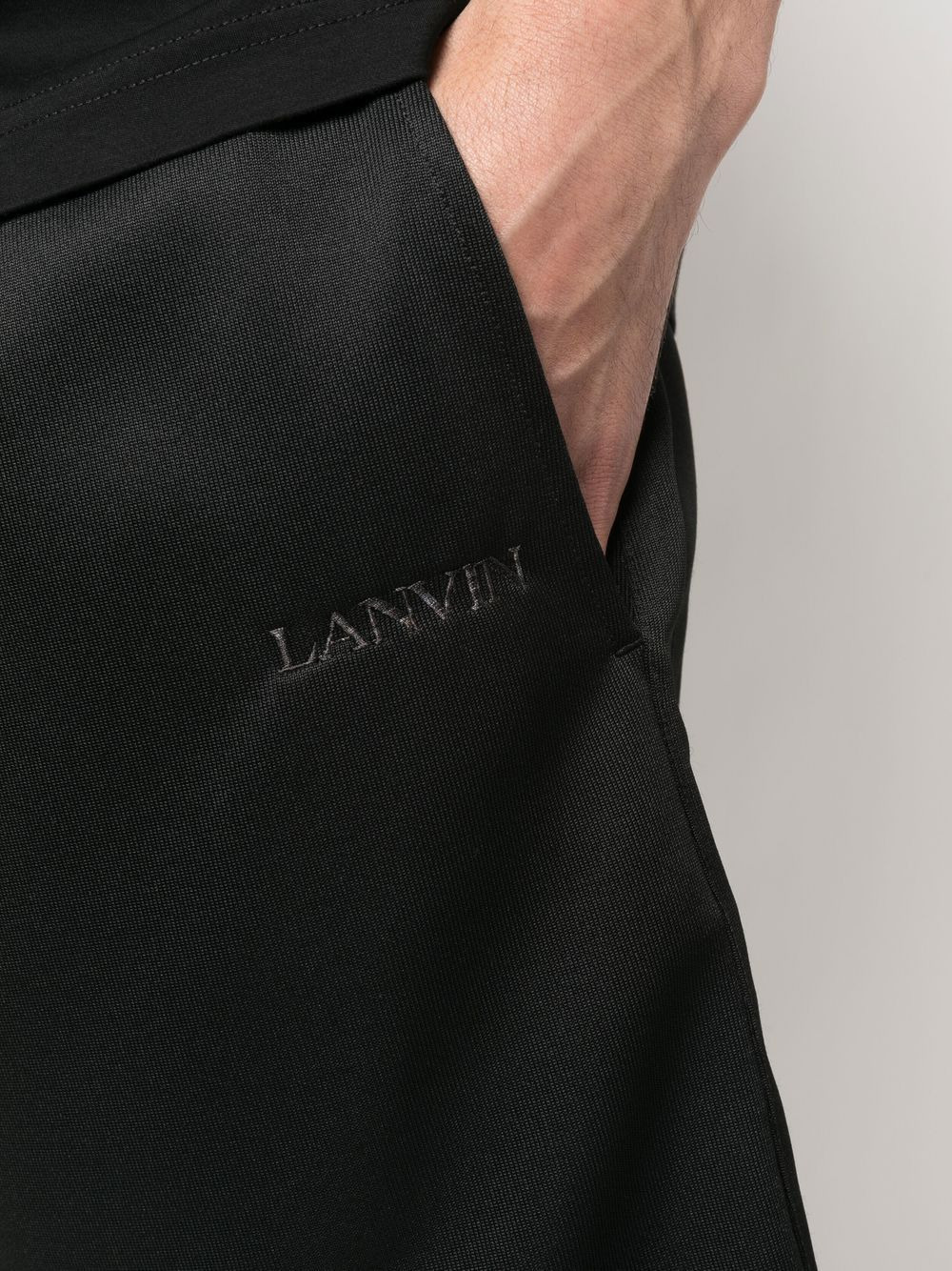 logo-embroidered track shorts - 5
