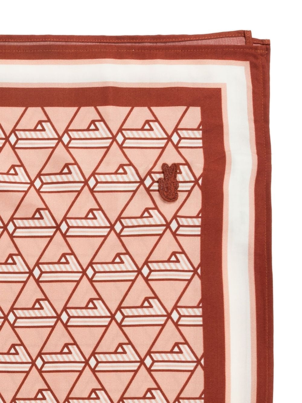 monogram-pattern scarf - 3