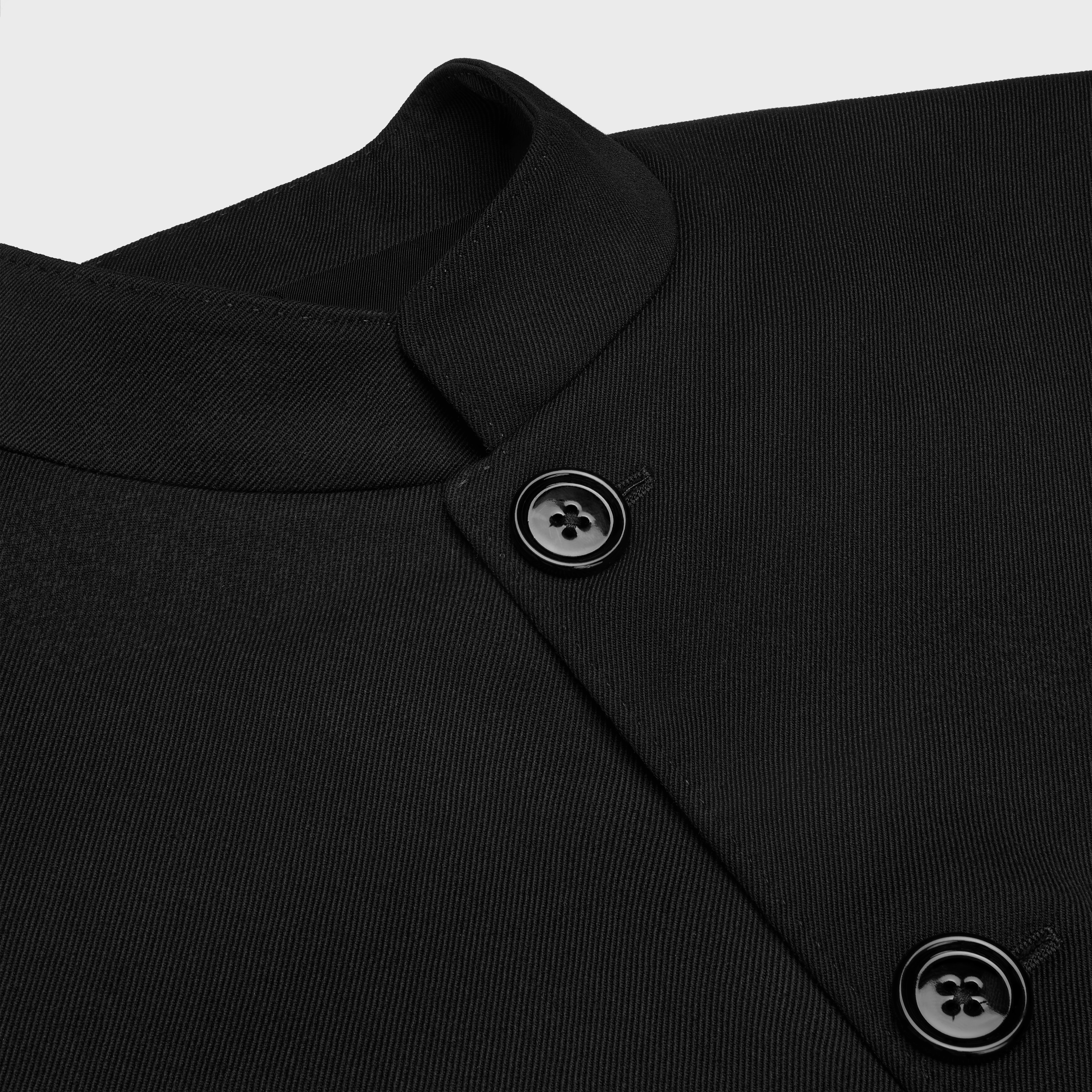 item jacket in diagonal wool - 3
