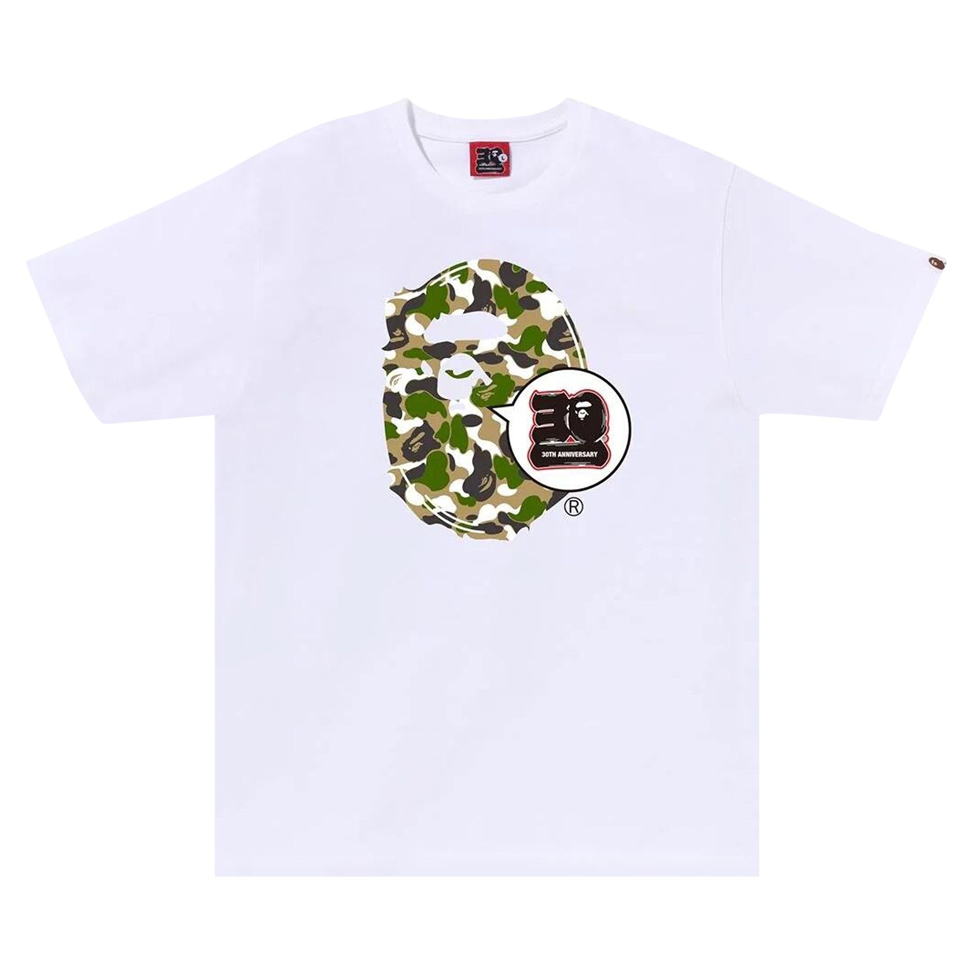 BAPE Store Zozotown 30th Anniversary Ape Head Tee Set 'White' - 1