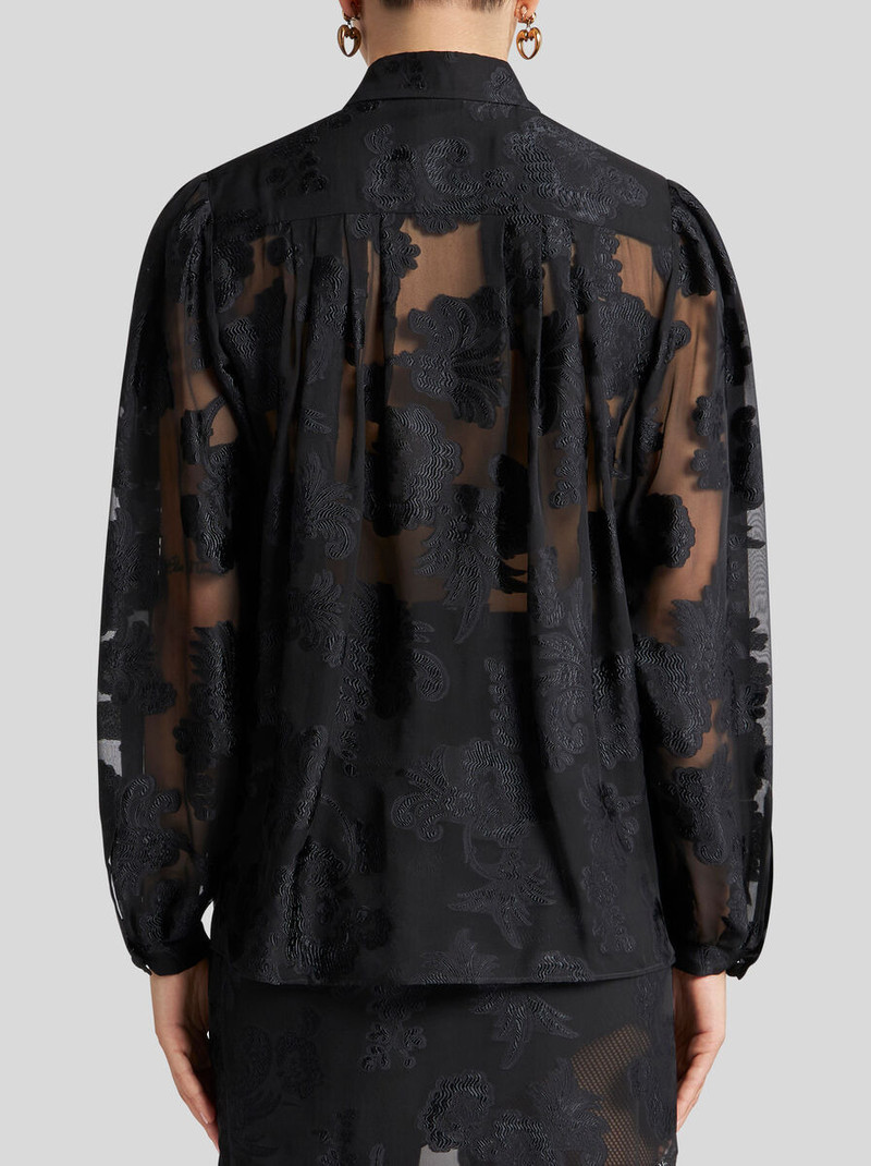 FIL COUPÉ CHIFFON SHIRT 5