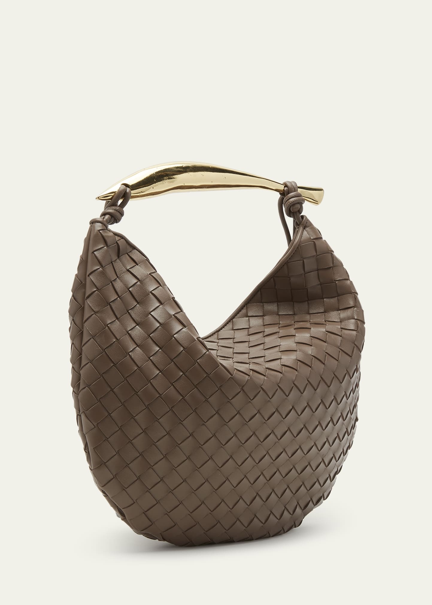 Sardine Medium Intrecciato Leather Top-Handle Bag - 3