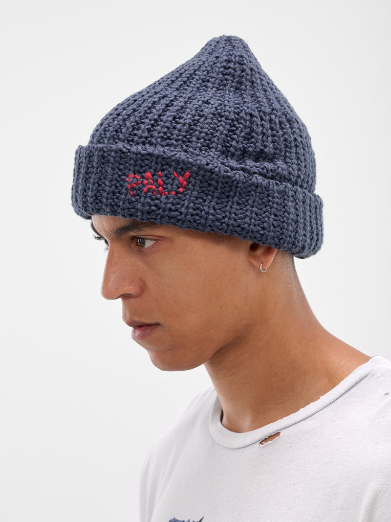 Paly Navy Hand-Knit Beanie outlook