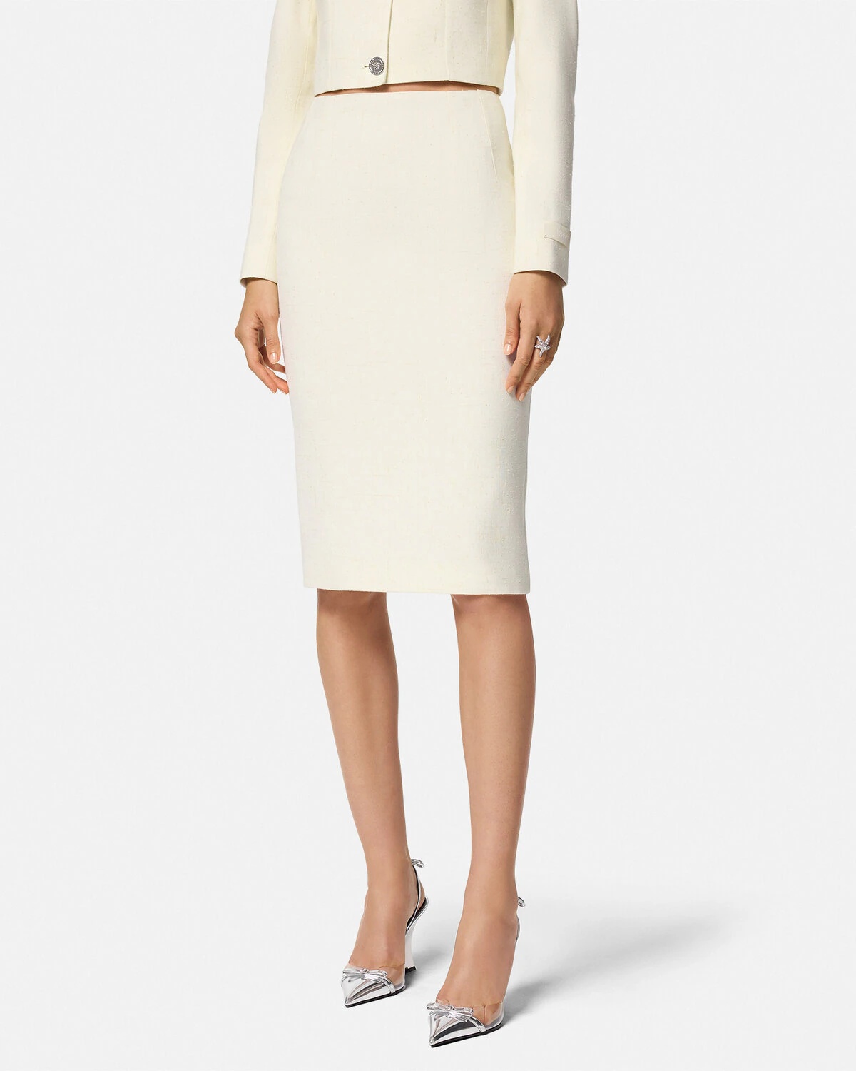 Malfilé Silk-Blend Pencil Skirt - 4