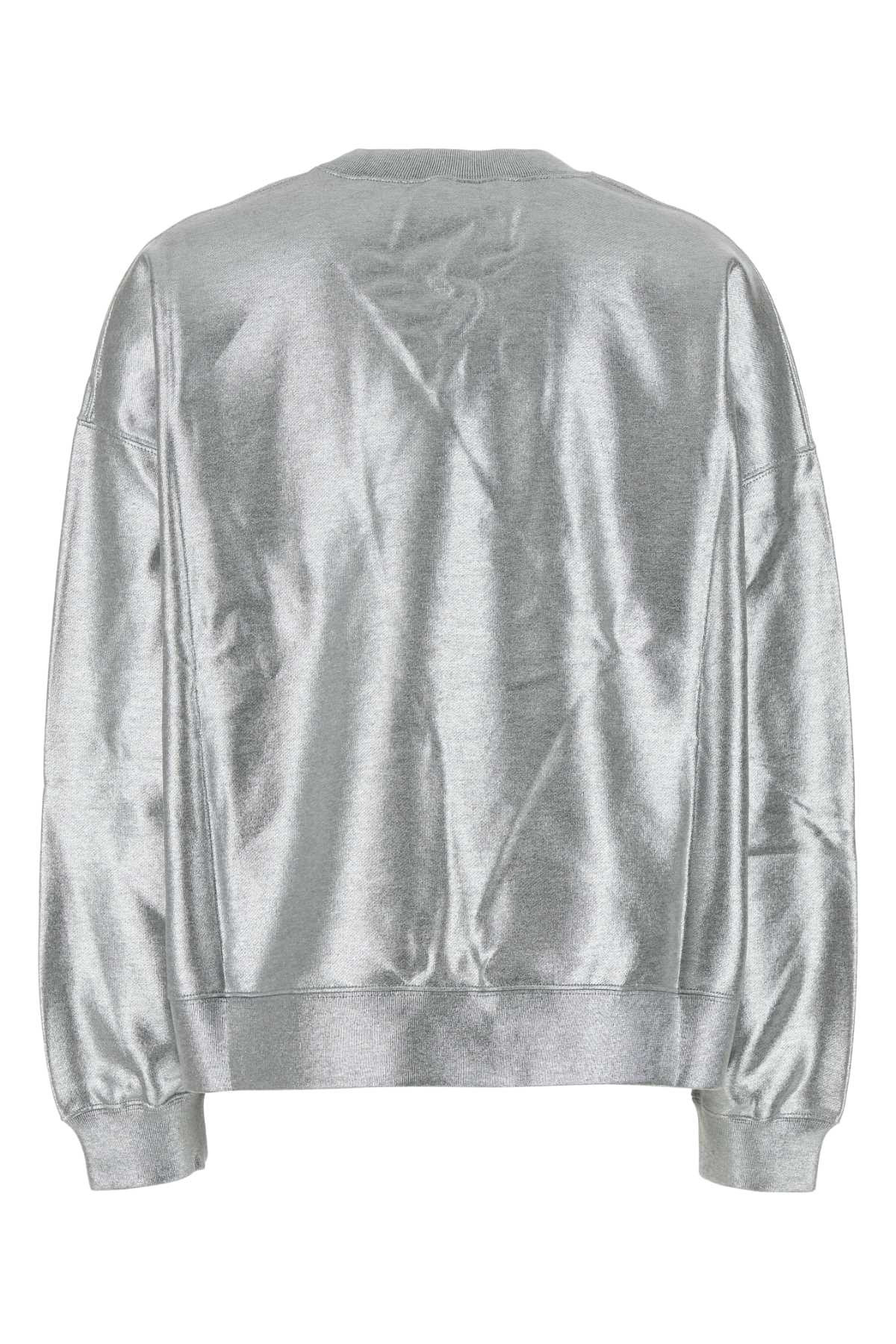 Gucci Women Silver Cotton Sweatshirt - 2