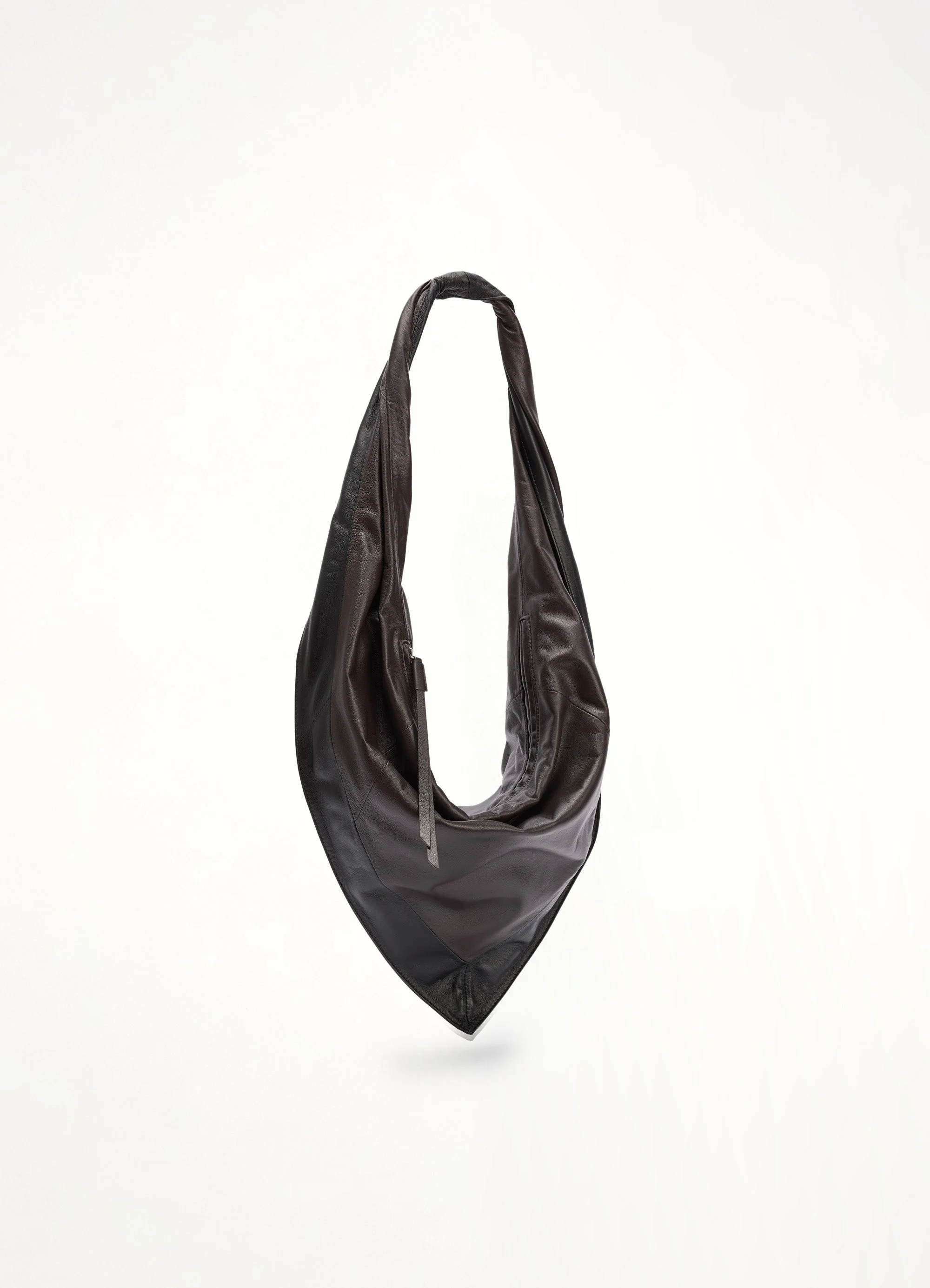 Scarf Bag Small in Black / Dark Chocolate - 1