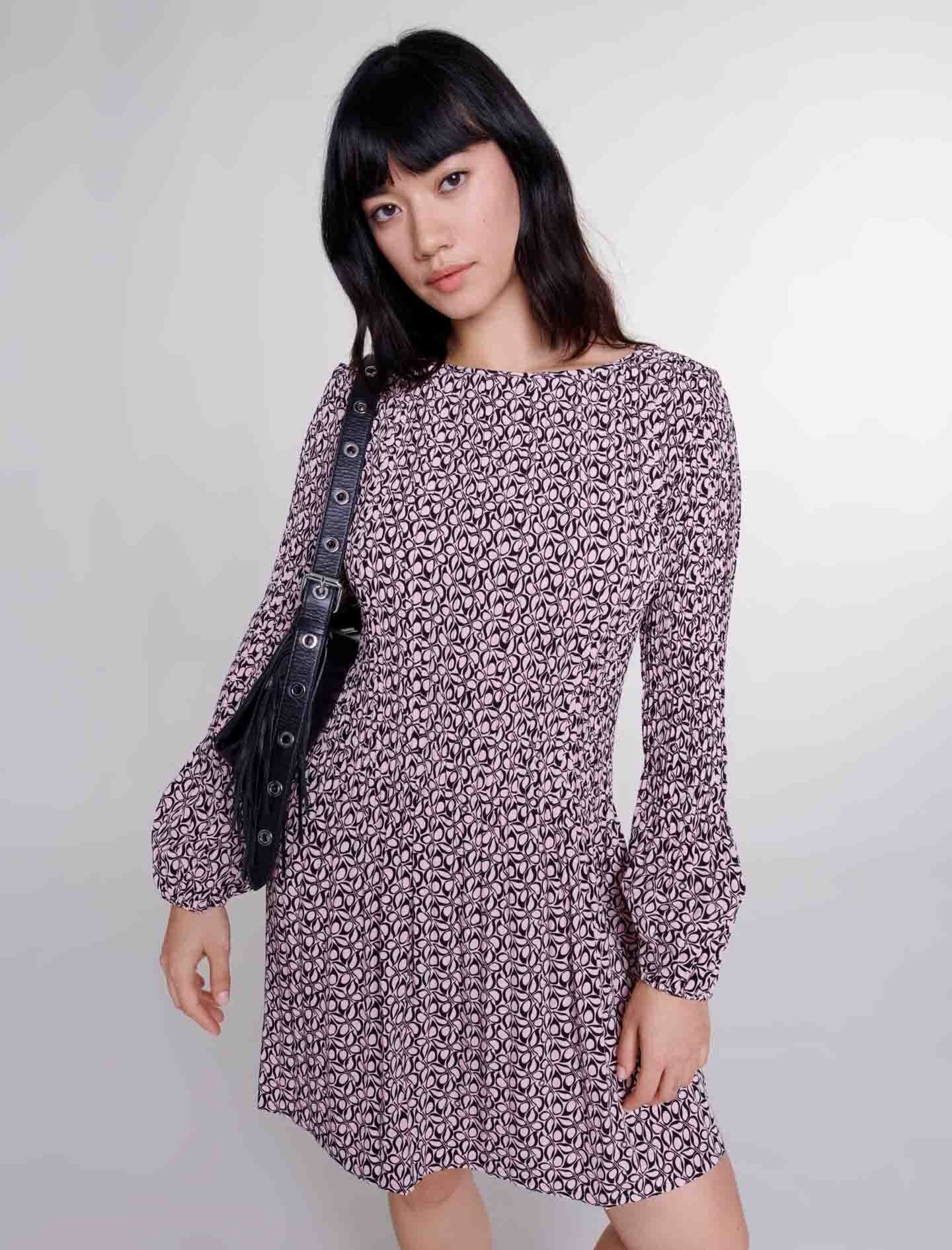 Short patterned dress - 4