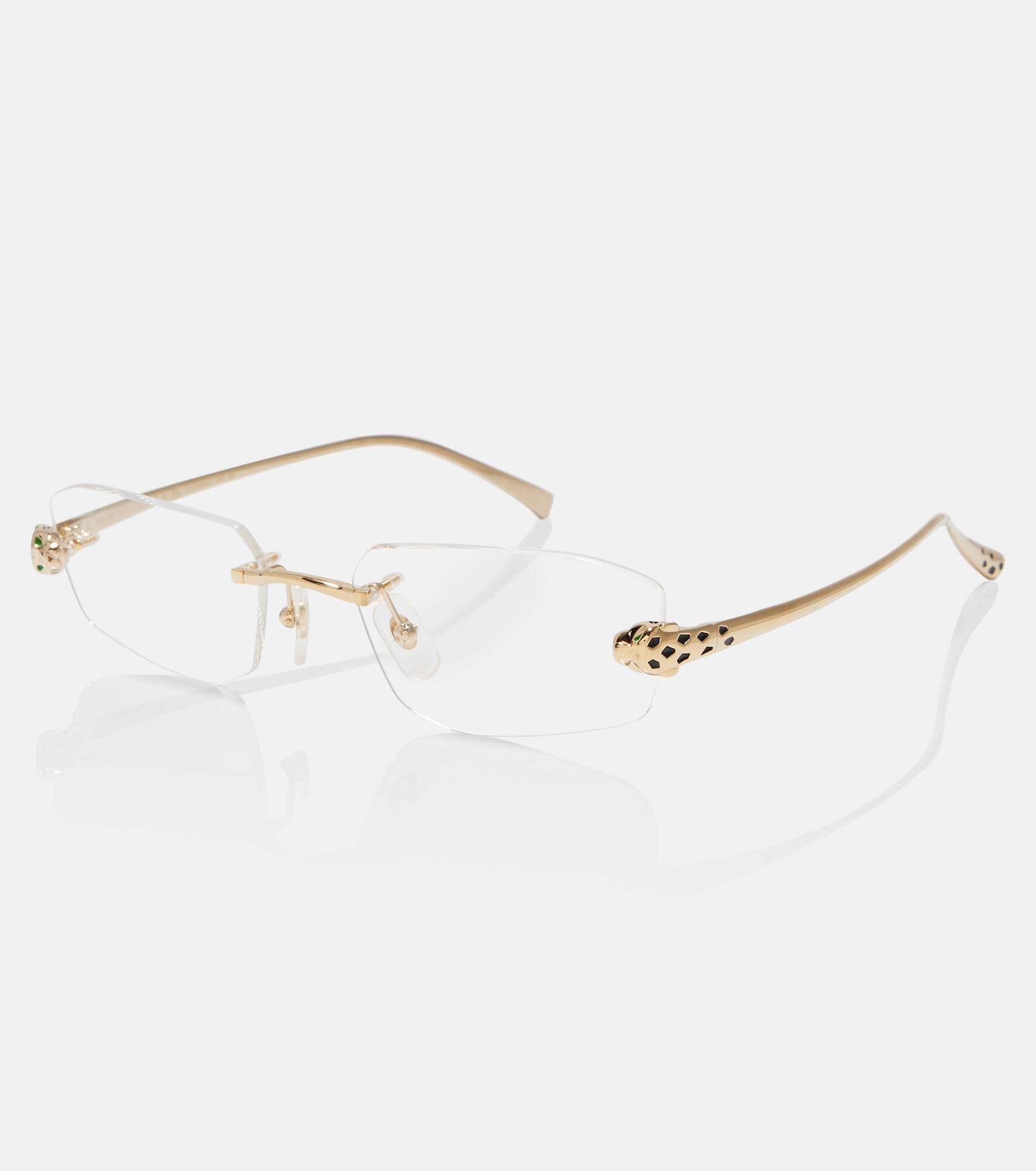 Panthère De Cartier rectangular glasses - 4