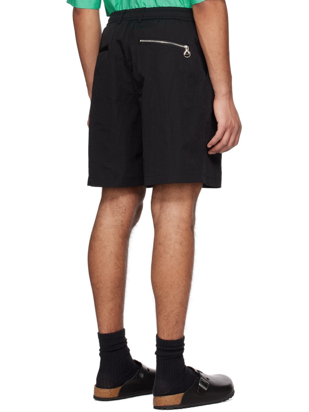 Black Drawstring Shorts - 3