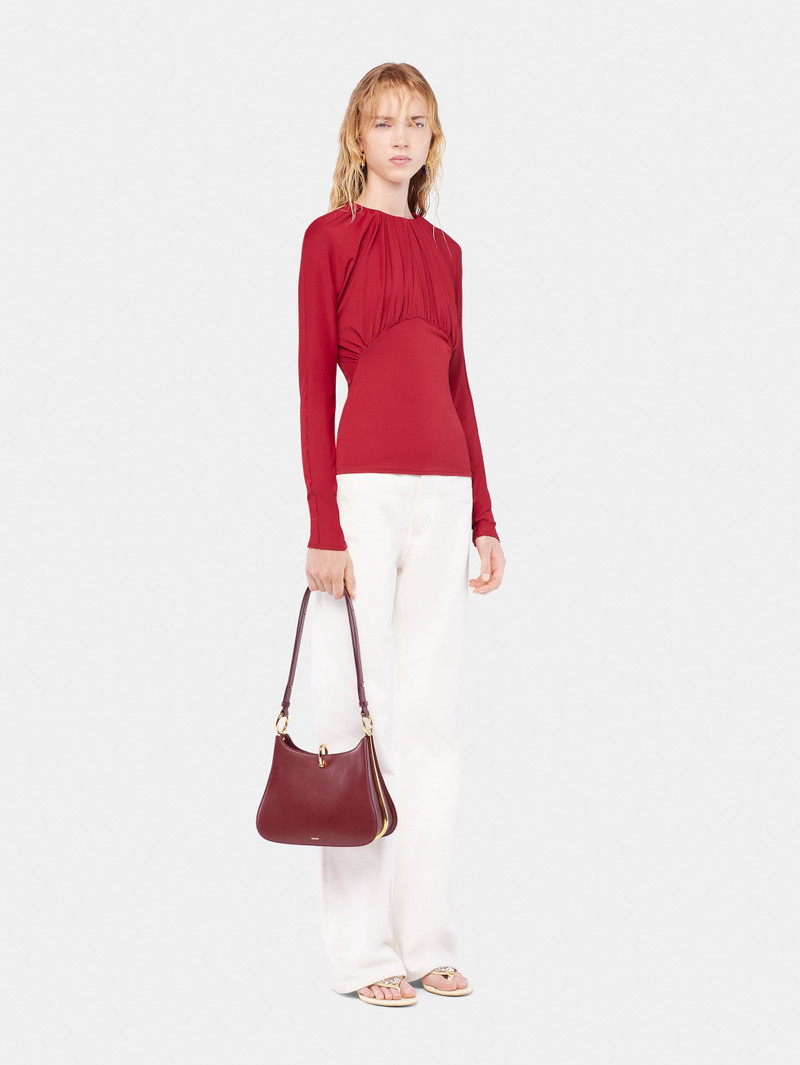 JERSEY TOP WITH RUCHED DETAILS 3