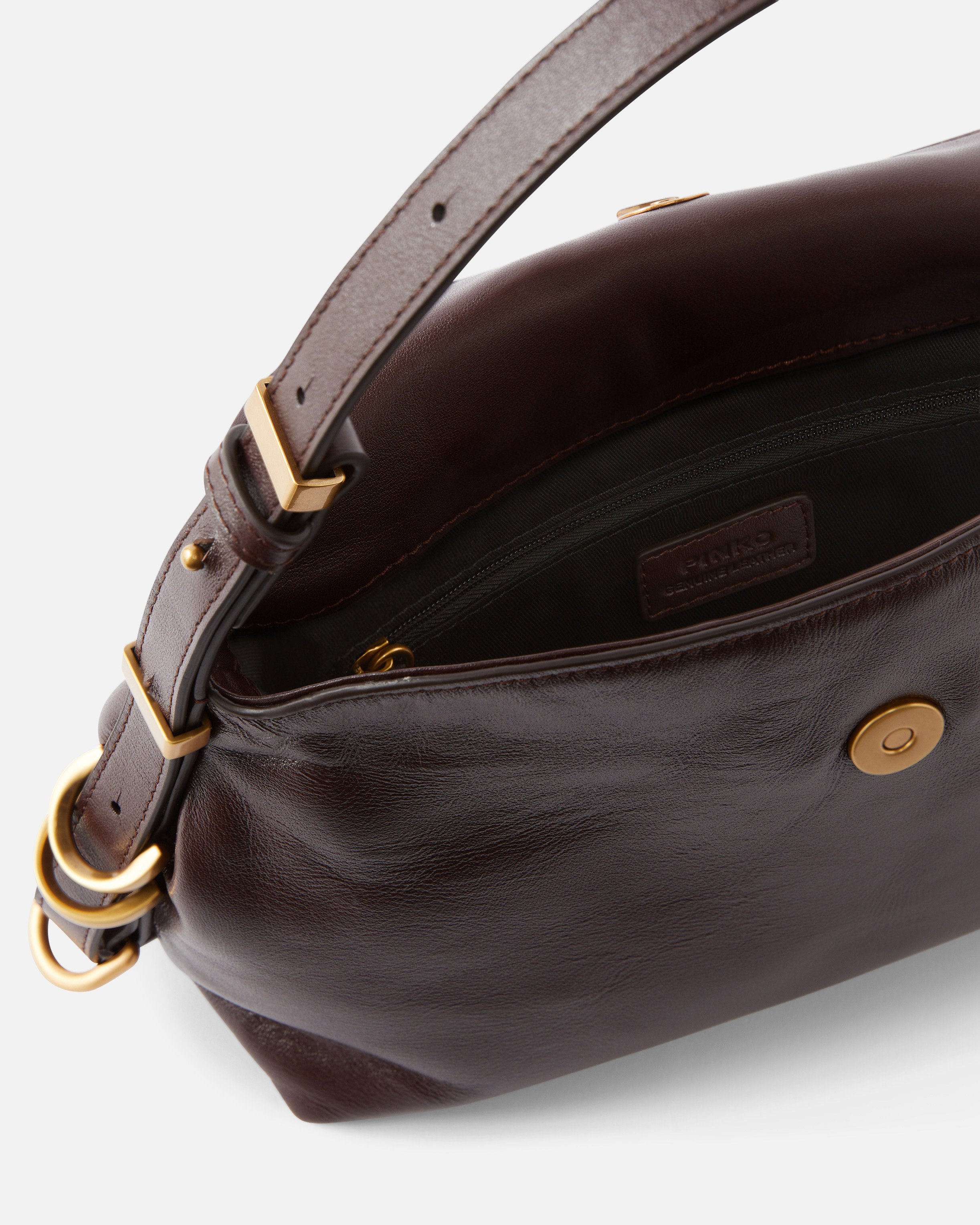 SADDLE BAG BAGUETTE SMALL LEATHER SHOULDER BAG - 4