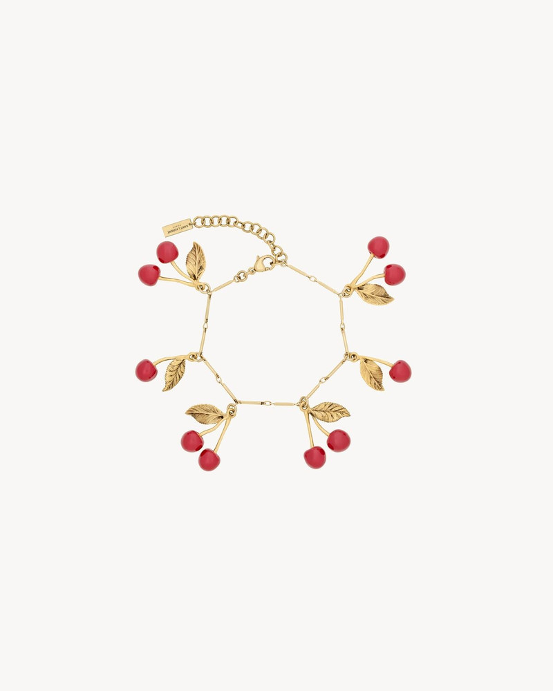 CHERRY BRACELET IN ENAMEL AND METAL 3