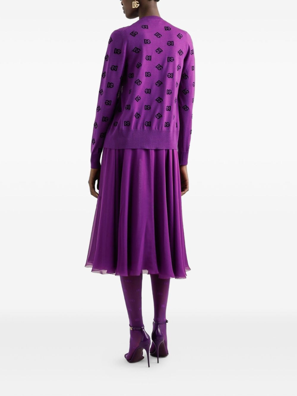 silk midi skirt - 3