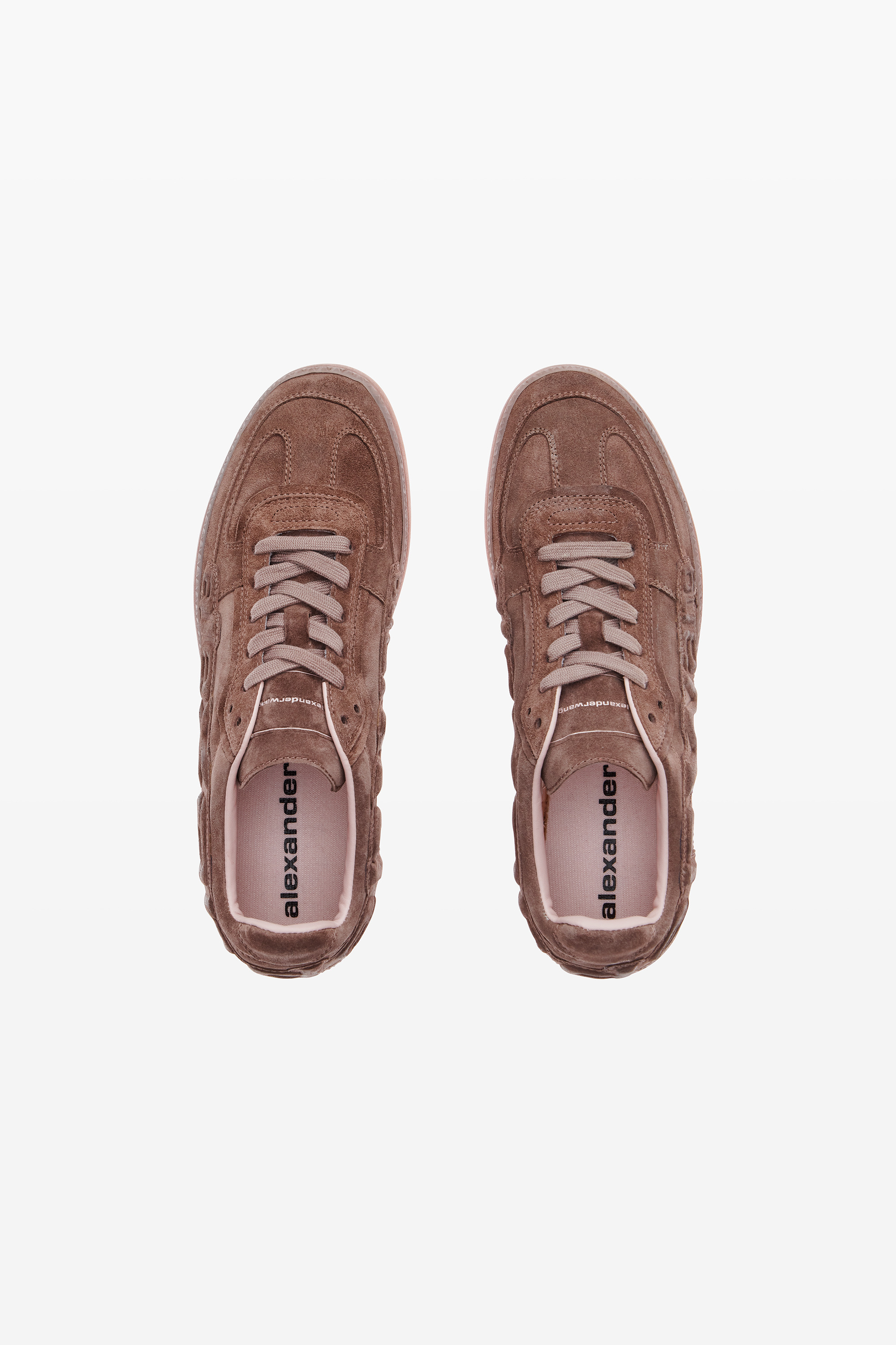 pink leather lex sneakers - 6