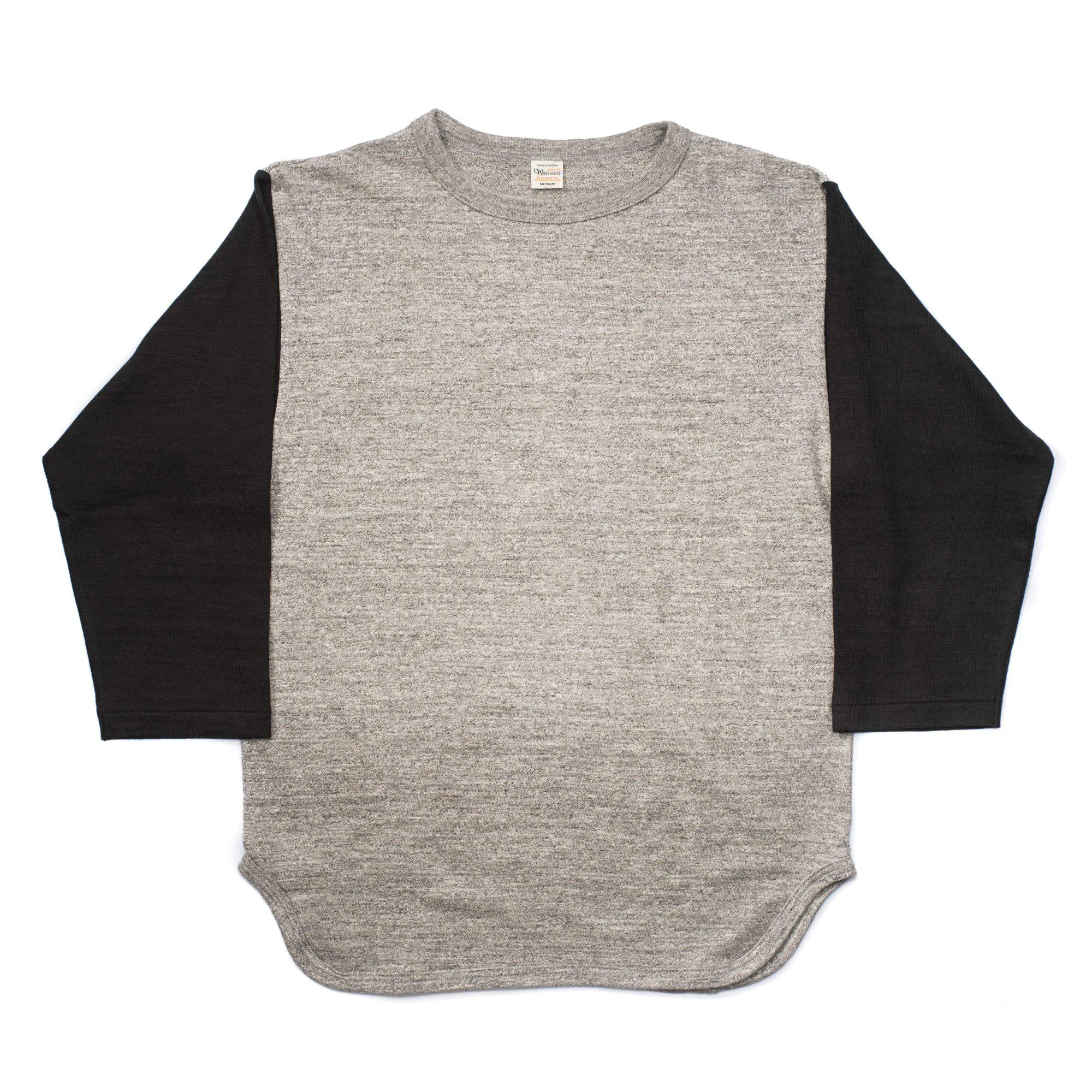Warehouse & Co Lot. 4800 Baseball Tee Grey/ Black - 1