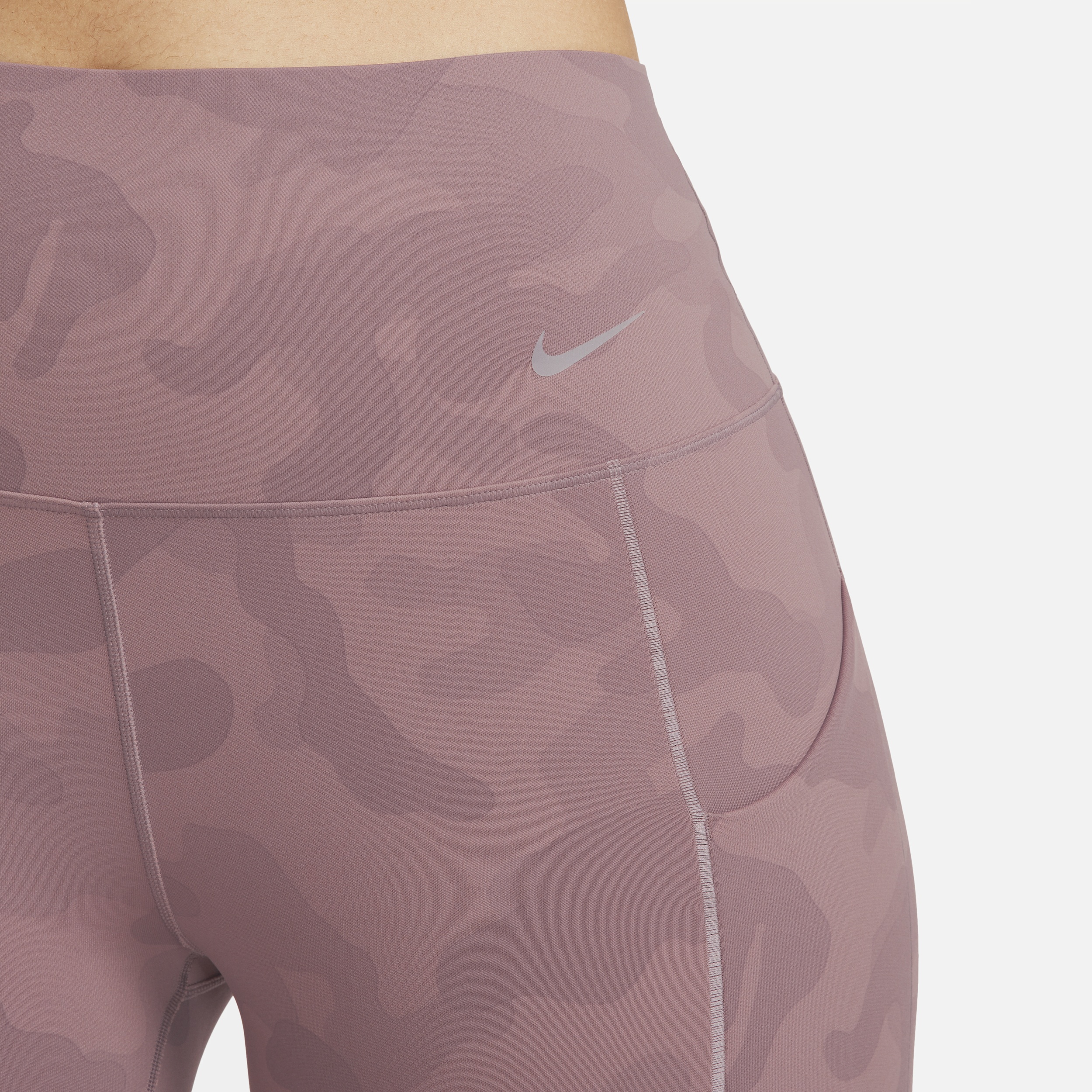 Nike Women's Universa Medium-Support High-Waisted 7/8 Camo Leggings with Pockets - 5