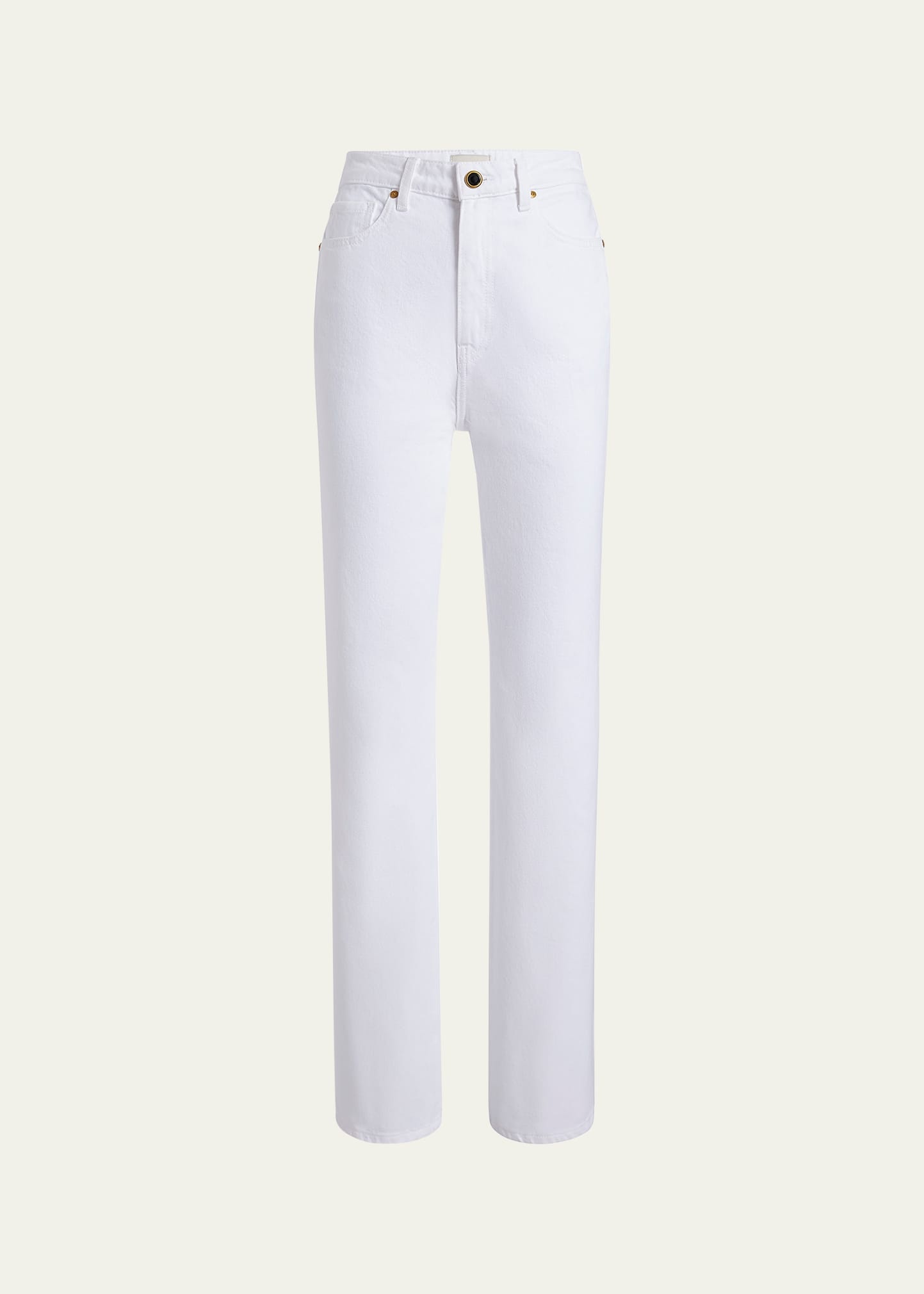Shalbi High-Rise Straight-Leg Ankle Jeans - 1
