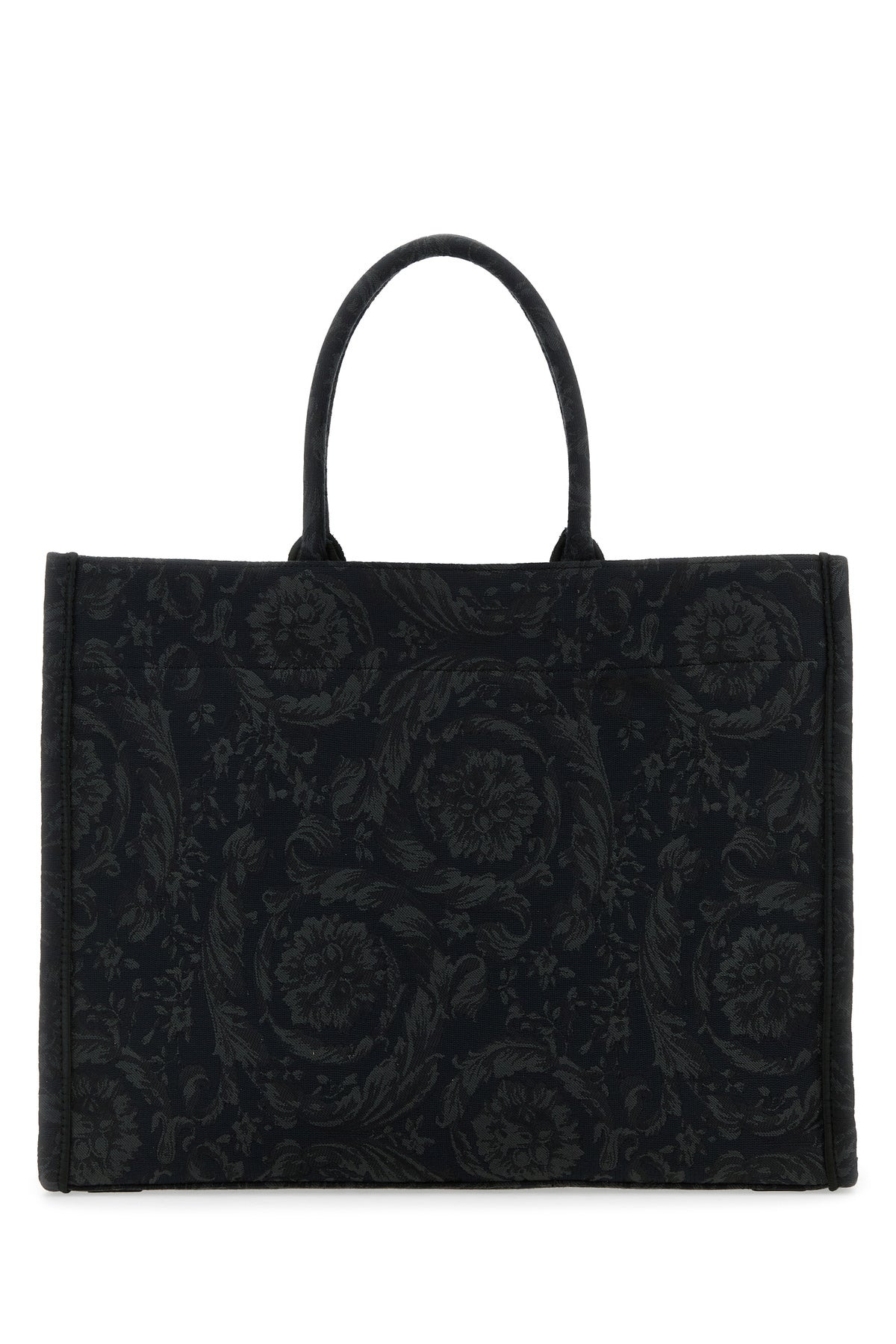 Embroidered fabric big Athena shopping bag - 3