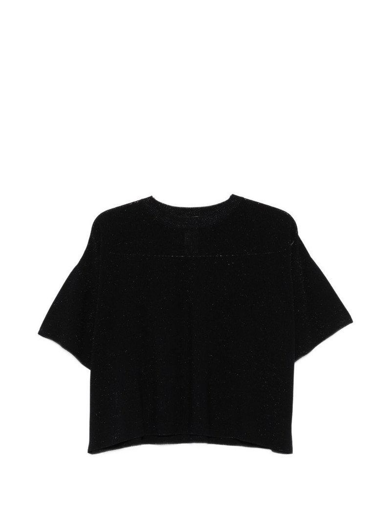 shimmer-effect short-sleeve T-shirt 1