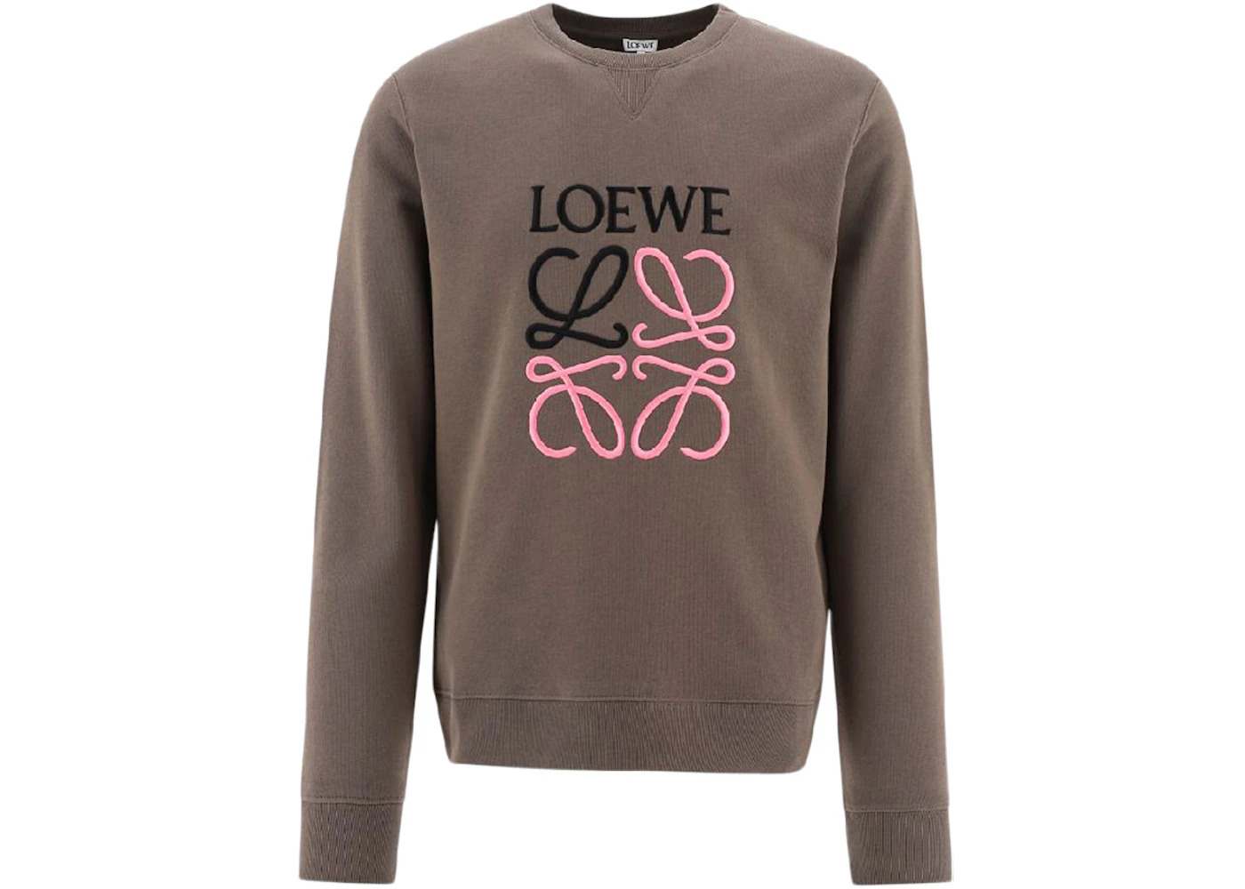 LOEWE Anagram Sweatshirt Warm Grey/Black/Pink - 1