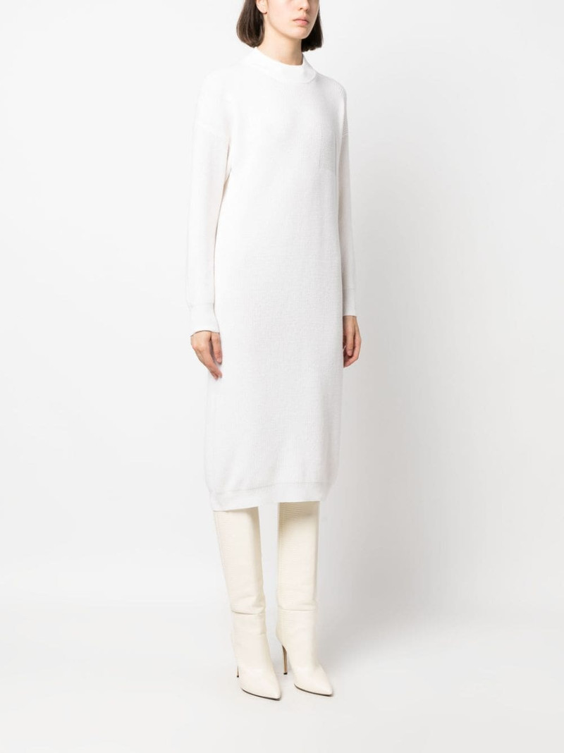 metallic-threading tricot midi dress 3