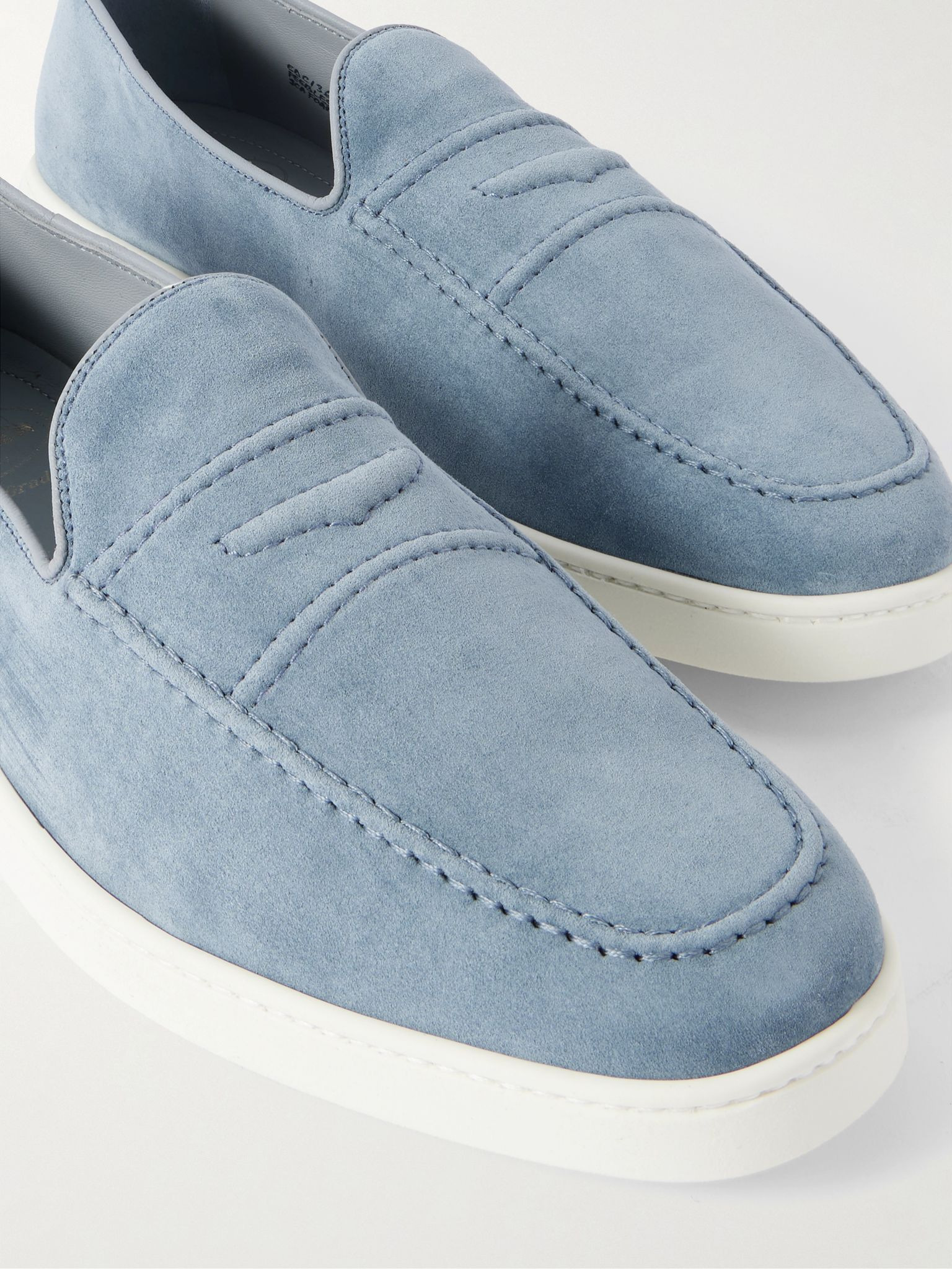 Peebles Suede Loafers Blue - 5