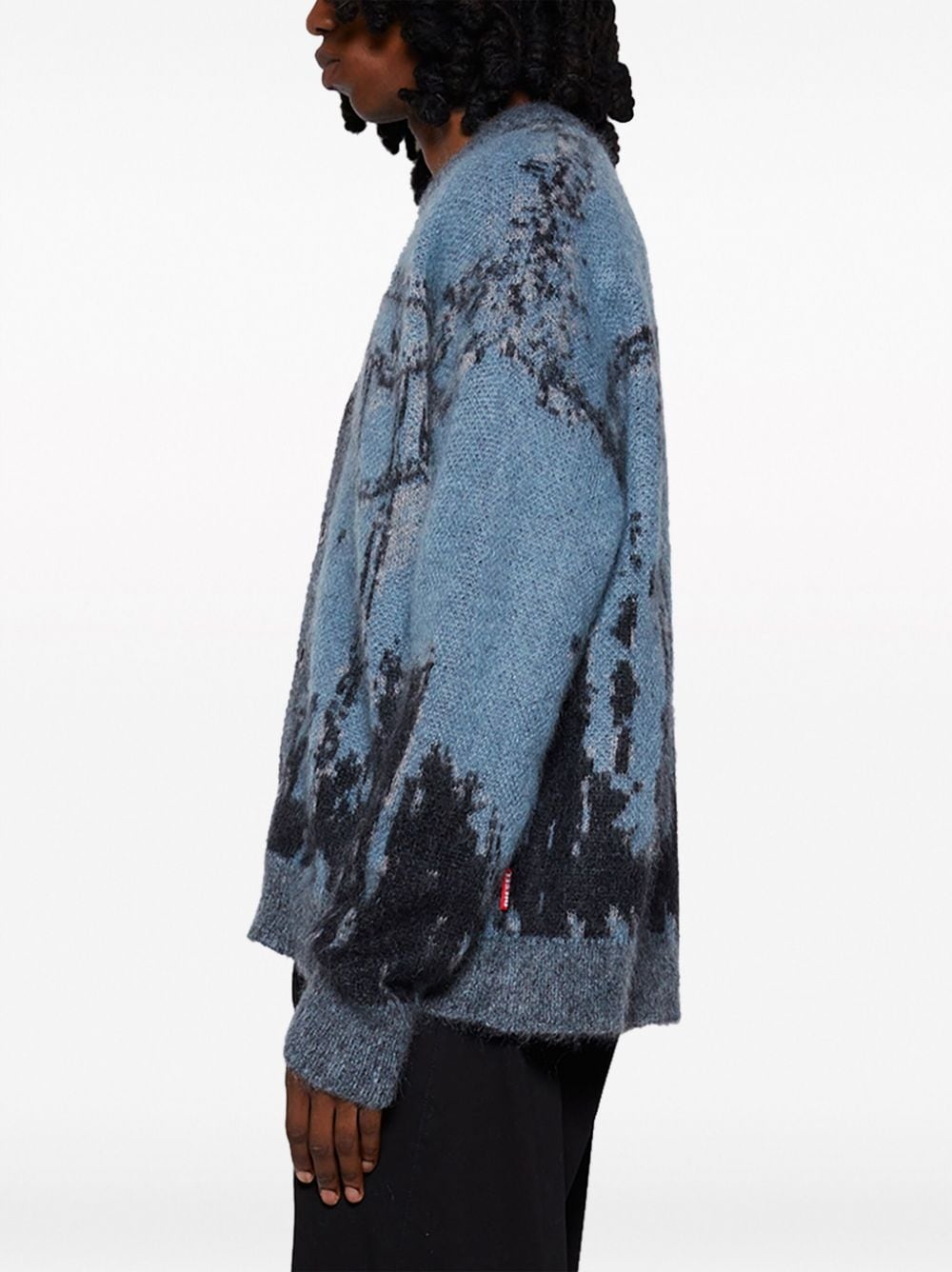 K-Petalo patterned-intarsia cardigan - 4