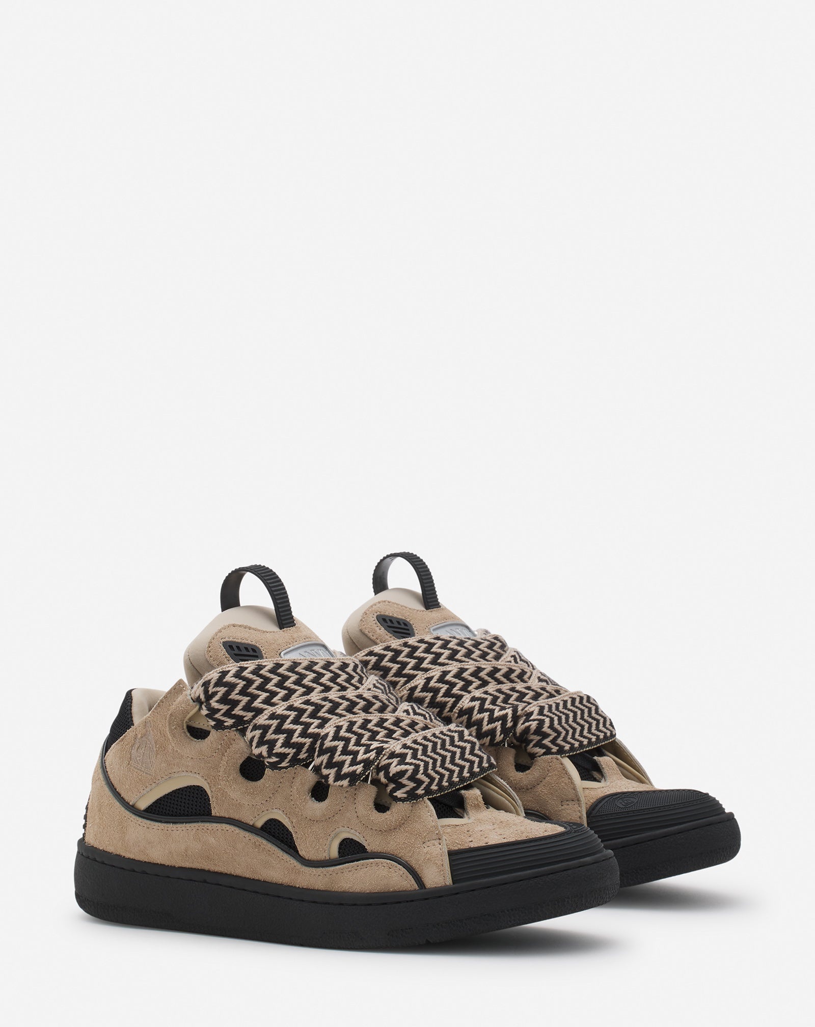 LEATHER CURB SNEAKERS - 2