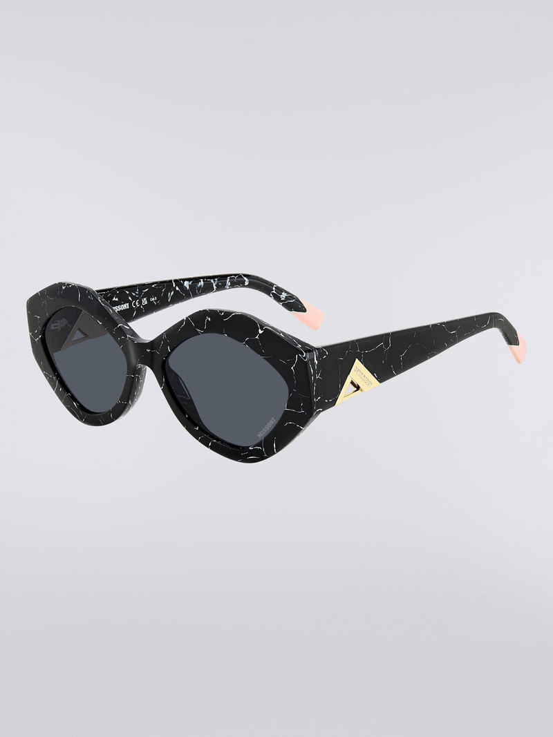 Missoni Oval-shaped sunglasses with metal logo application outlook