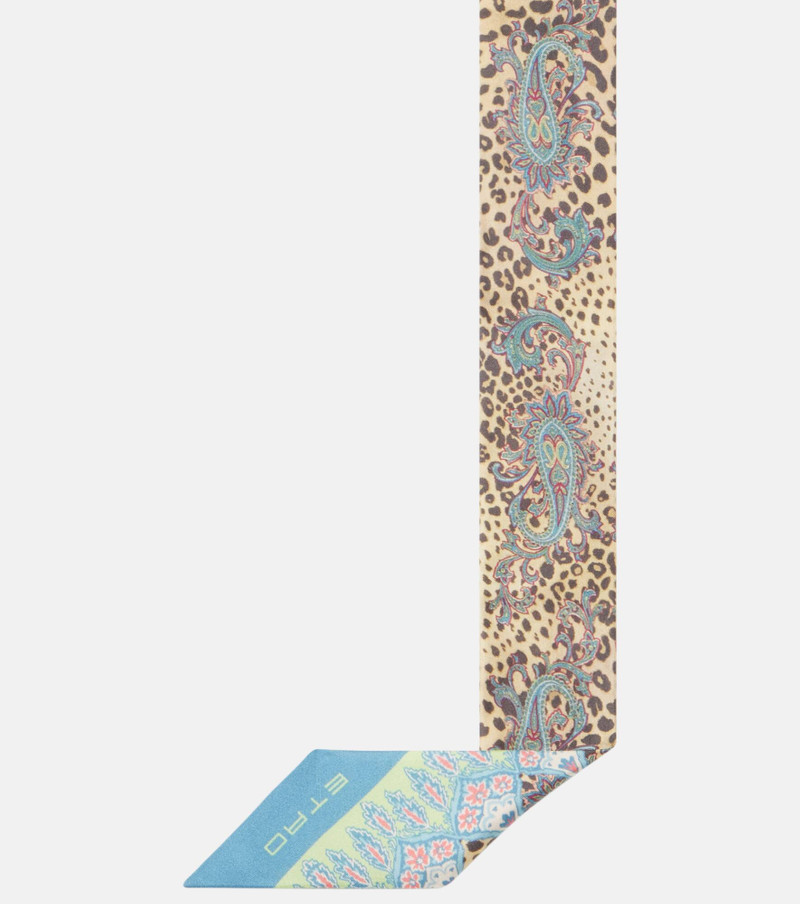 Paisley silk scarf 5