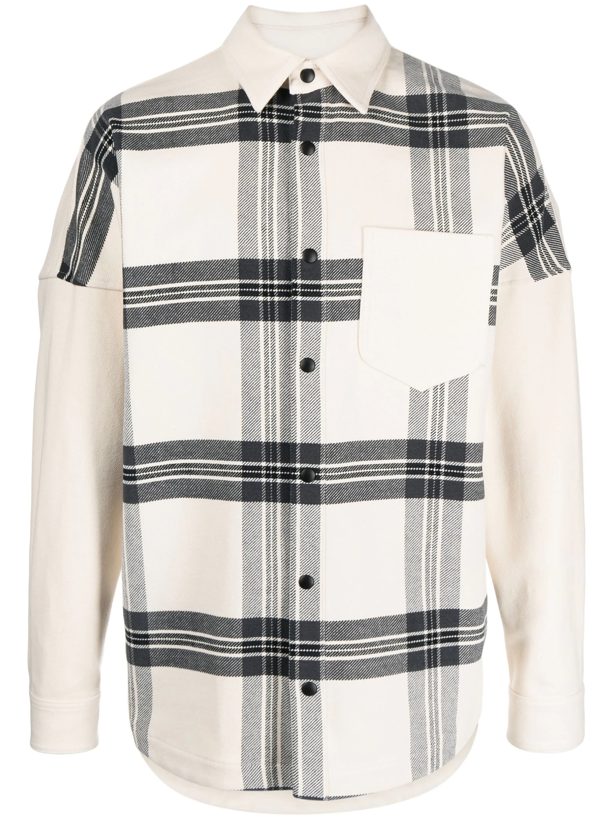 PALM ANGELS Men Back Logo Check Overshirt - 5