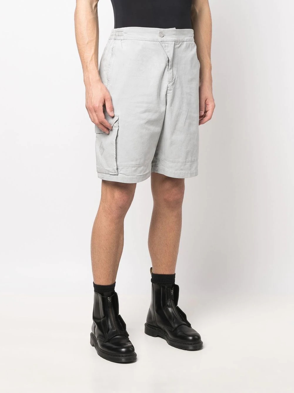 cargo pocket knee shorts - 3