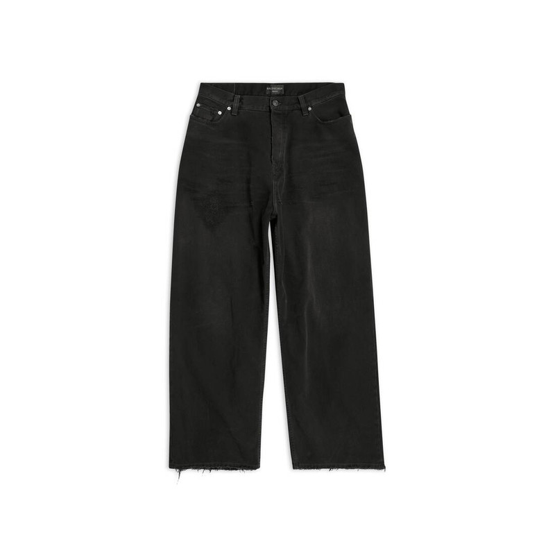 Men's Large Baggy Jeans in Black 1