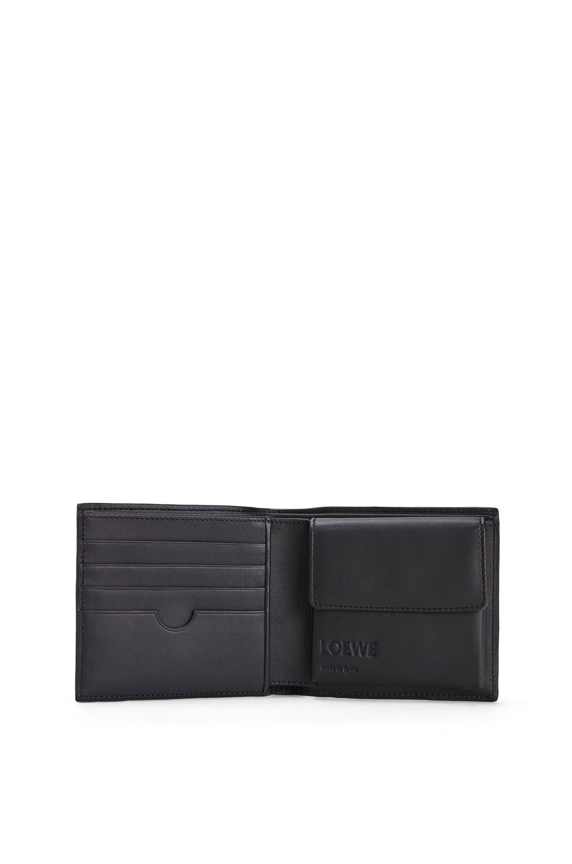 Bifold coin wallet in soft grained calfskin - 4