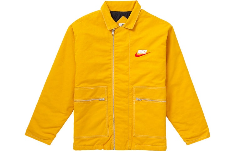 Supreme FW18 x Nike Double Zip Quilted Work Jacket Mustard SUP-FW18-535 - 1