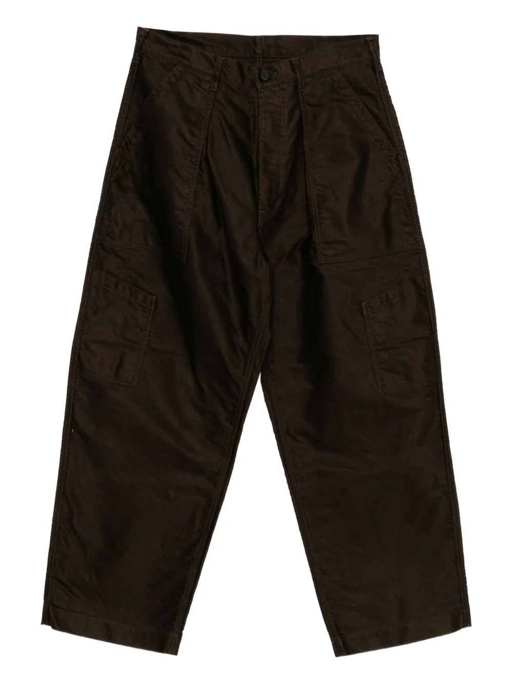 patch-pocket tapered trousers - 1