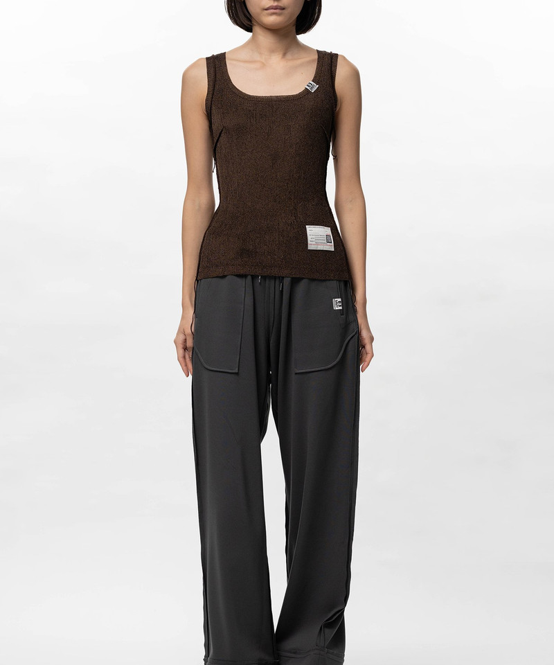 Inside-Out Glitter Knit Tank-top 4