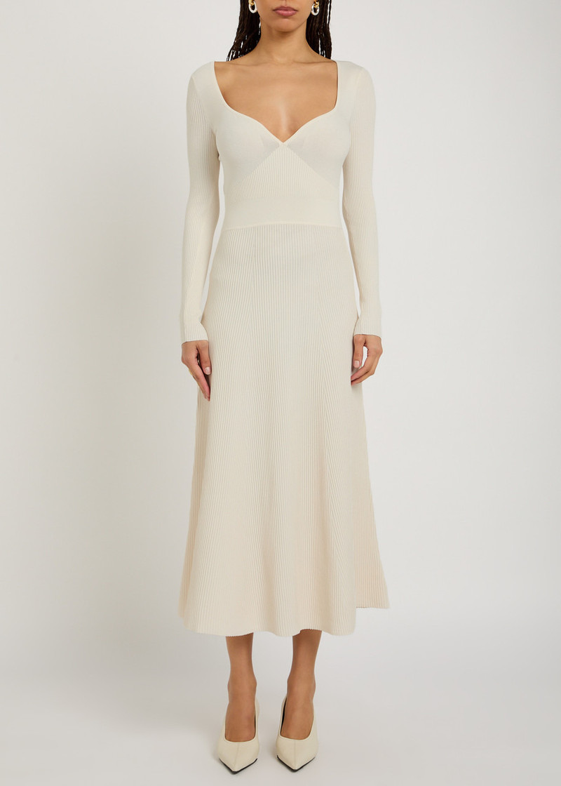MARIA McMANUS Maria Mcmanus Ribbed-knit Midi Dress outlook
