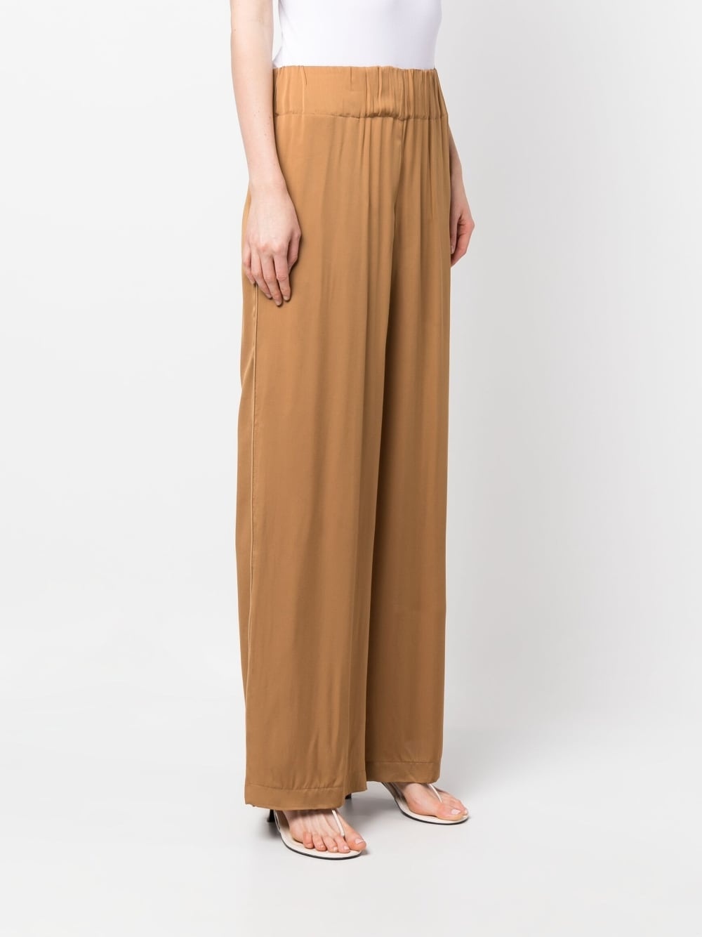 high-waist wide-leg trousers - 3