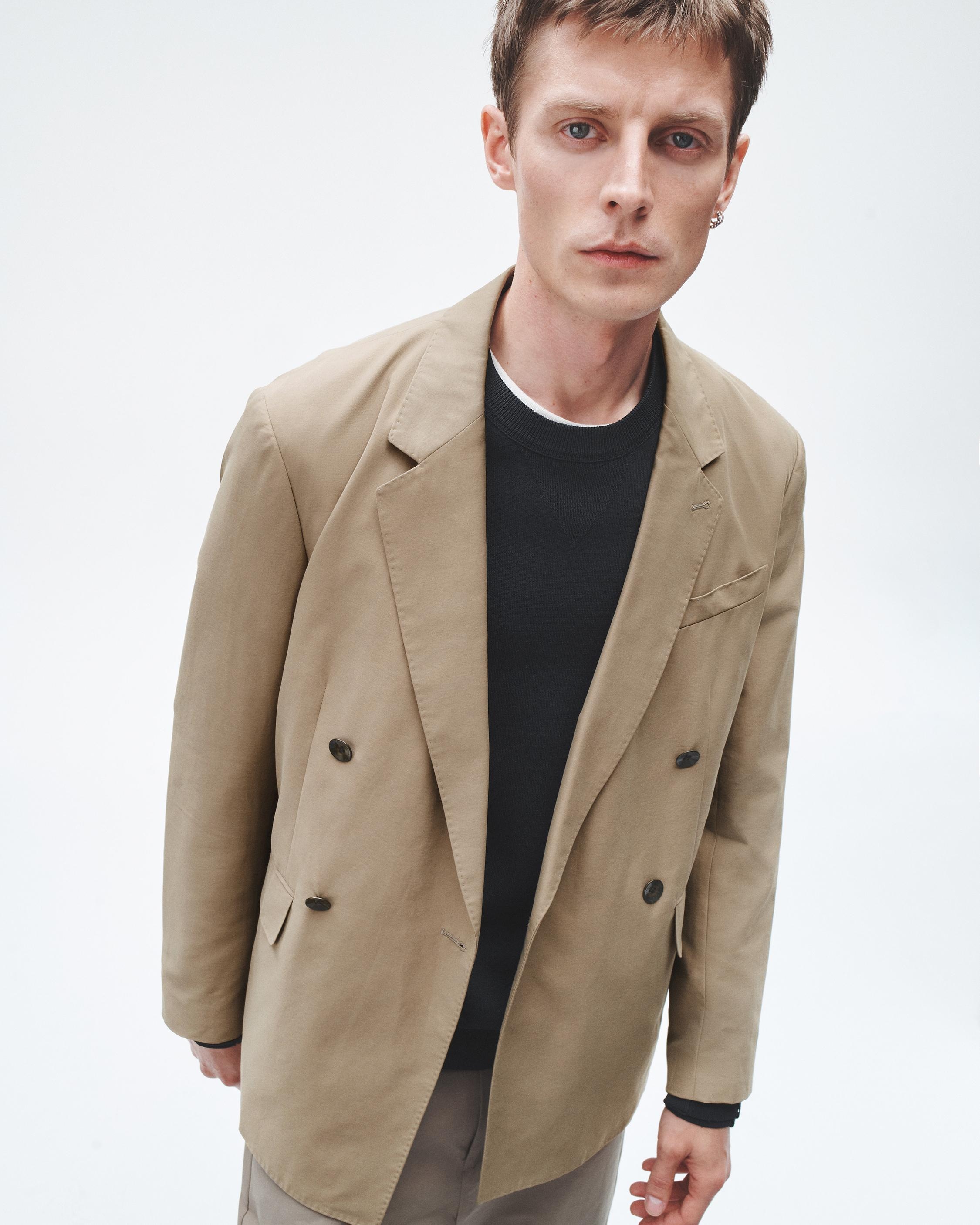 Shift Cotton Nylon Blazer
Double Breasted Relaxed Fit - 5