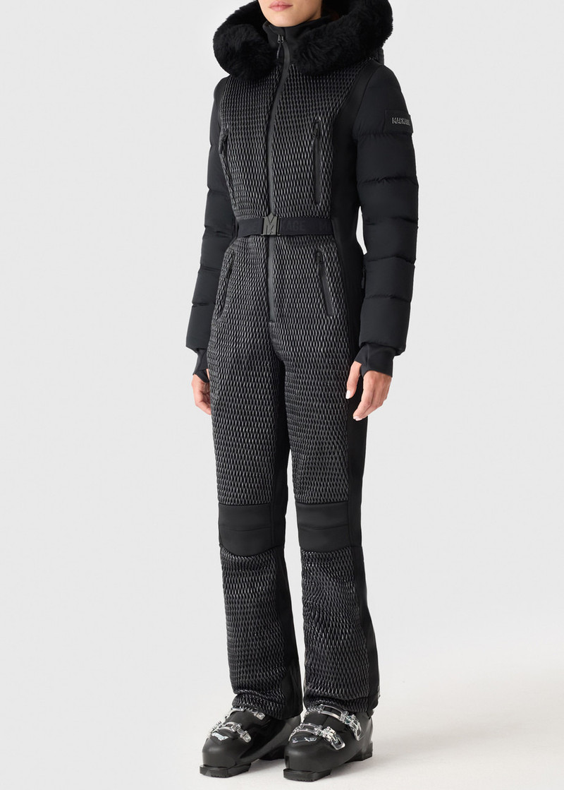 MACKAGE Mackage Lorelle Fur-hood Bonded Fleece ski Suit outlook