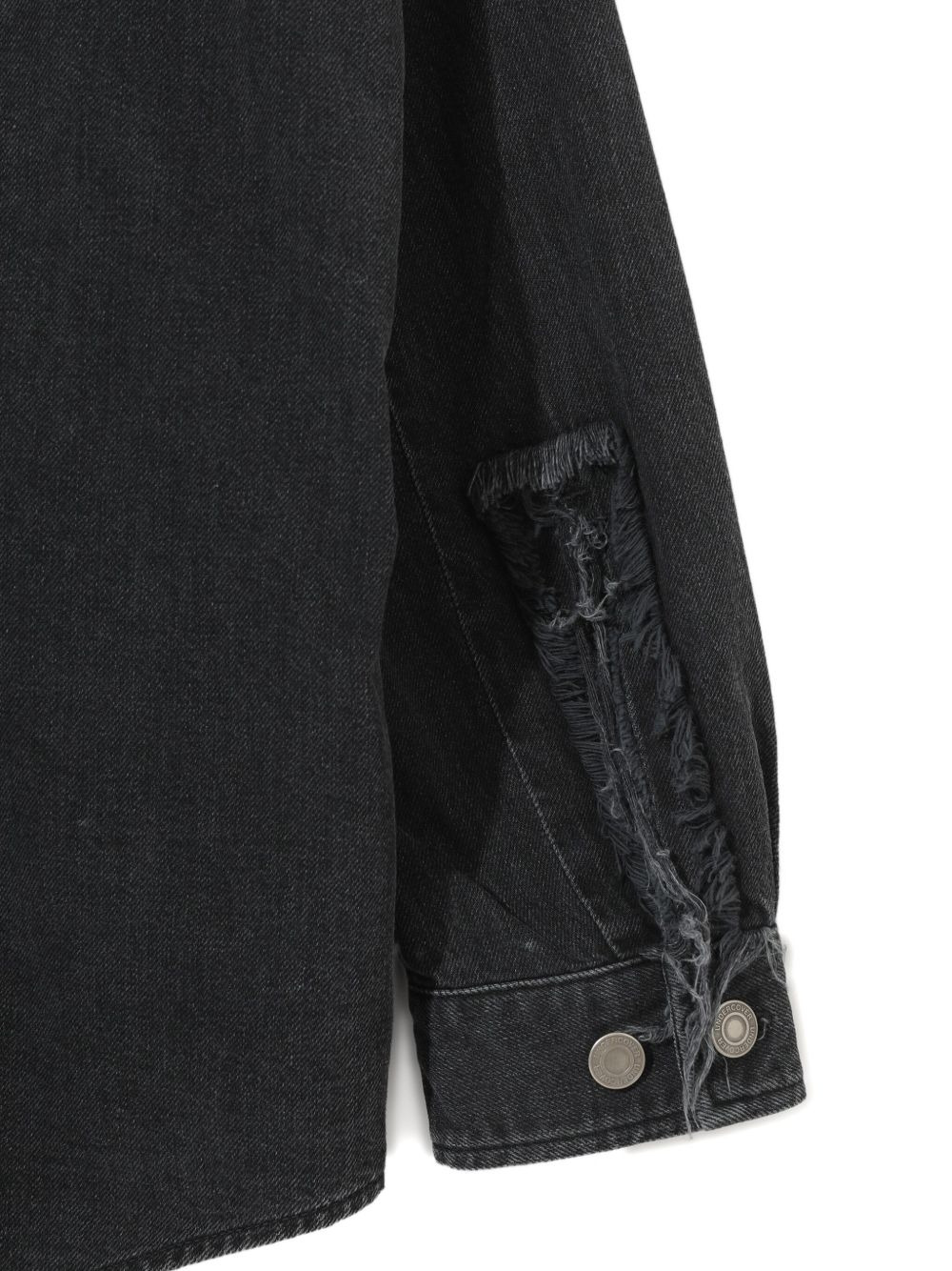 UC1E4411 frayed pocket shirt - 5