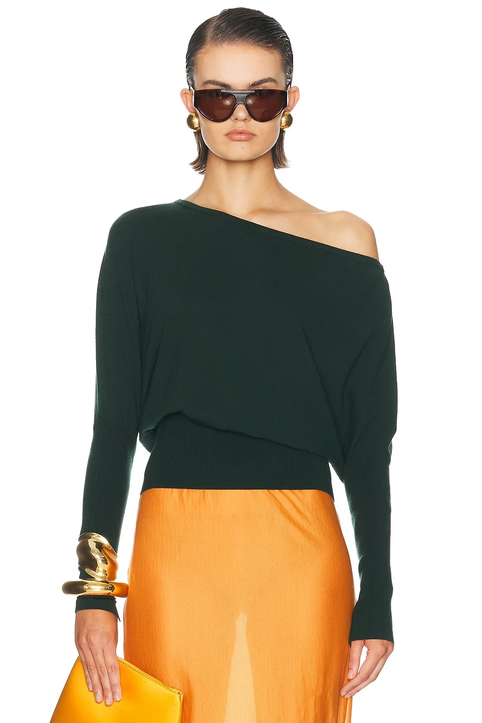 Lavina Draped Off Shoulder Sweater - 1