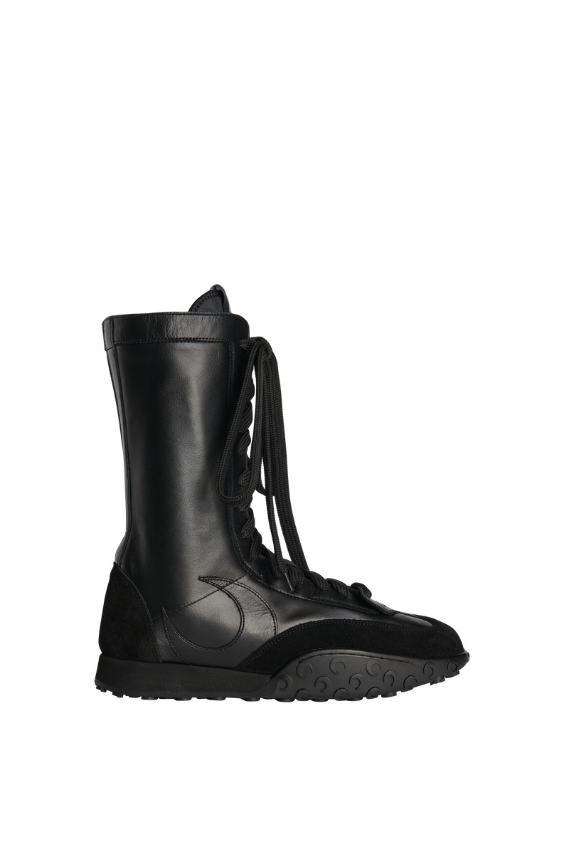 Metal Free Leather High-Top Sneakers - 1