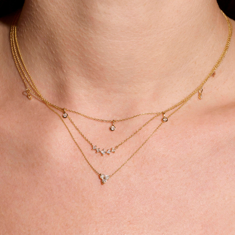 Diamond Triad Necklace 4